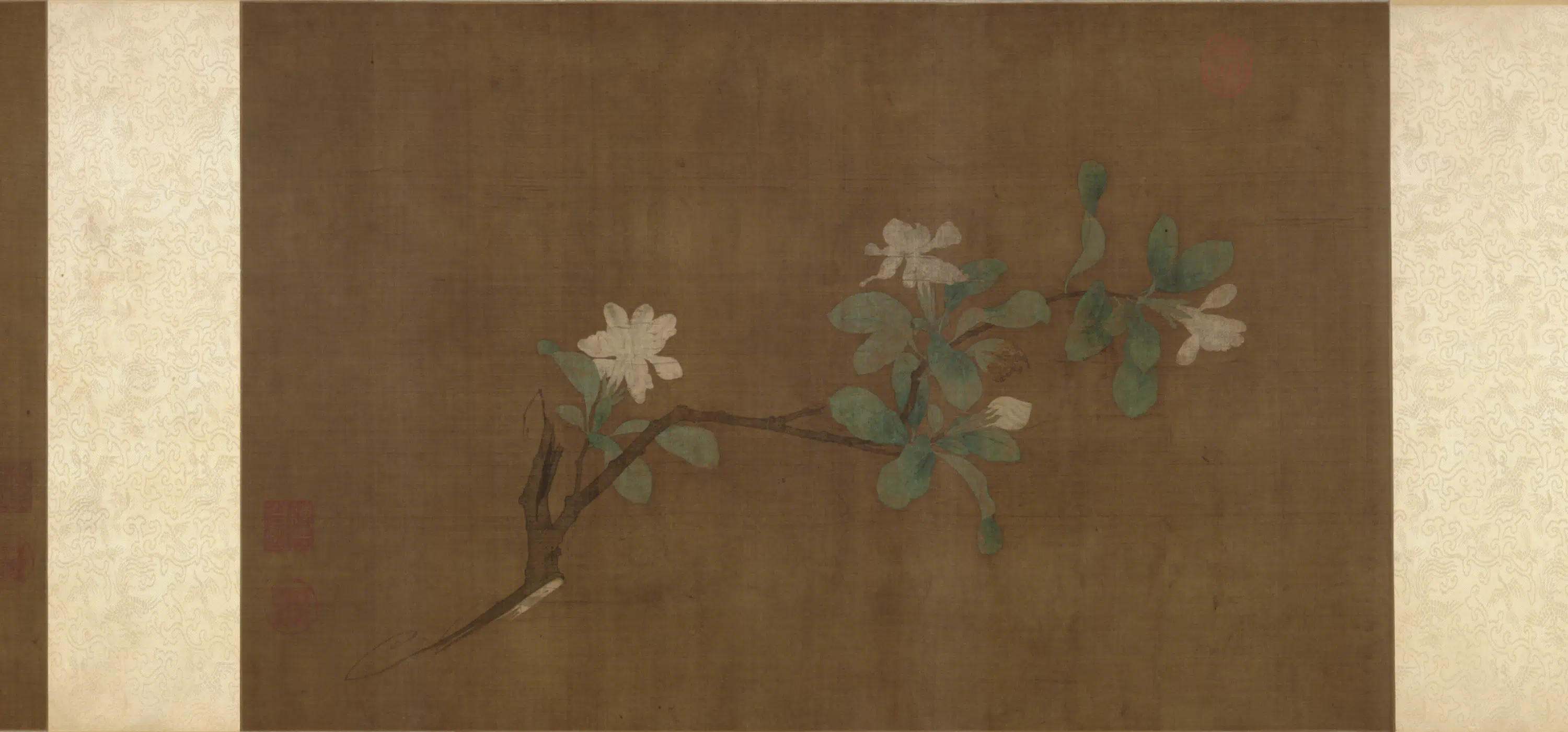 宋代【佚名】《宋人花卉四段卷》 第3张 宋代【佚名】《宋人花卉四段卷》 第3张