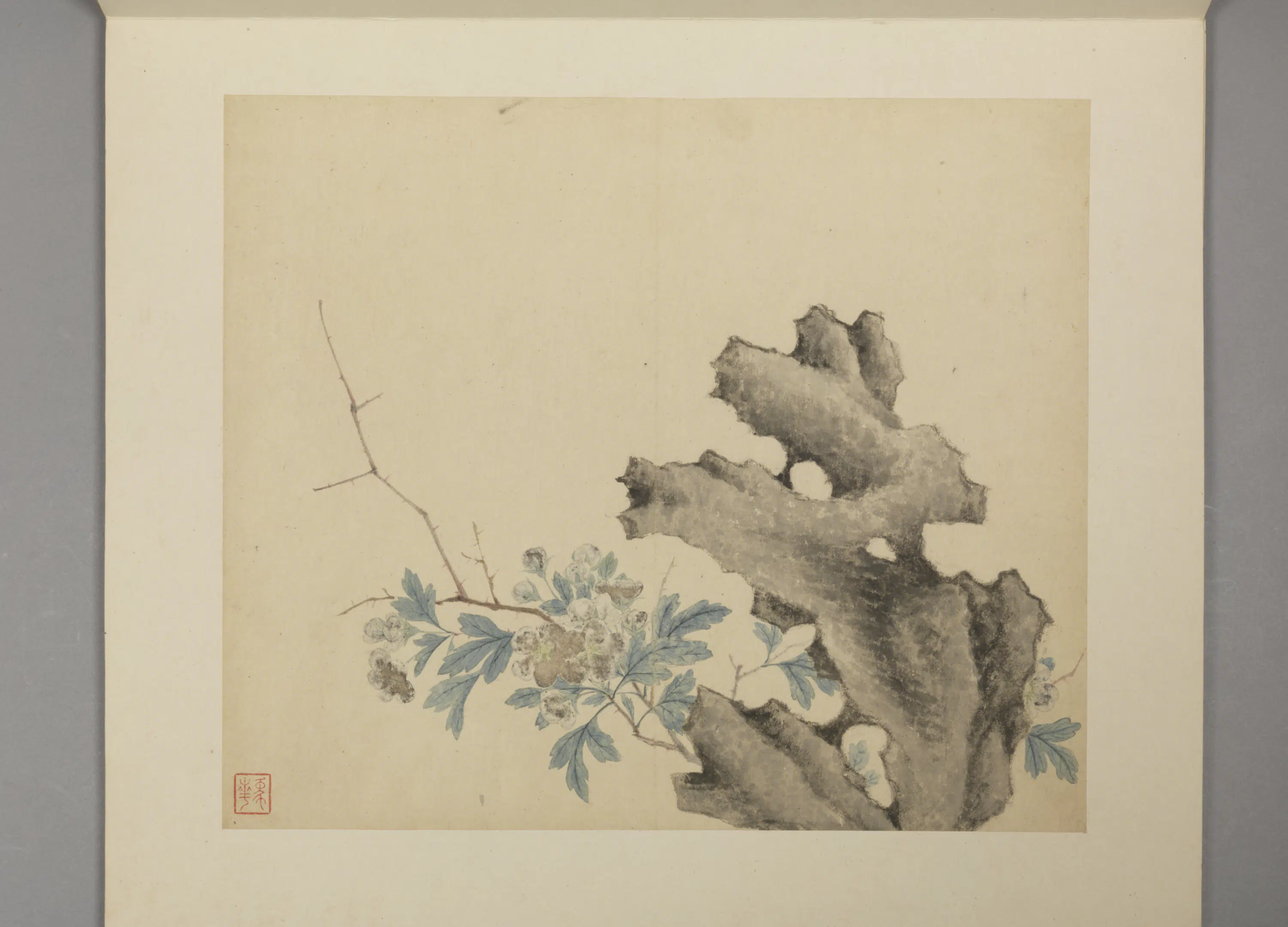 明朝【凌必正】《花鸟册》 第7张