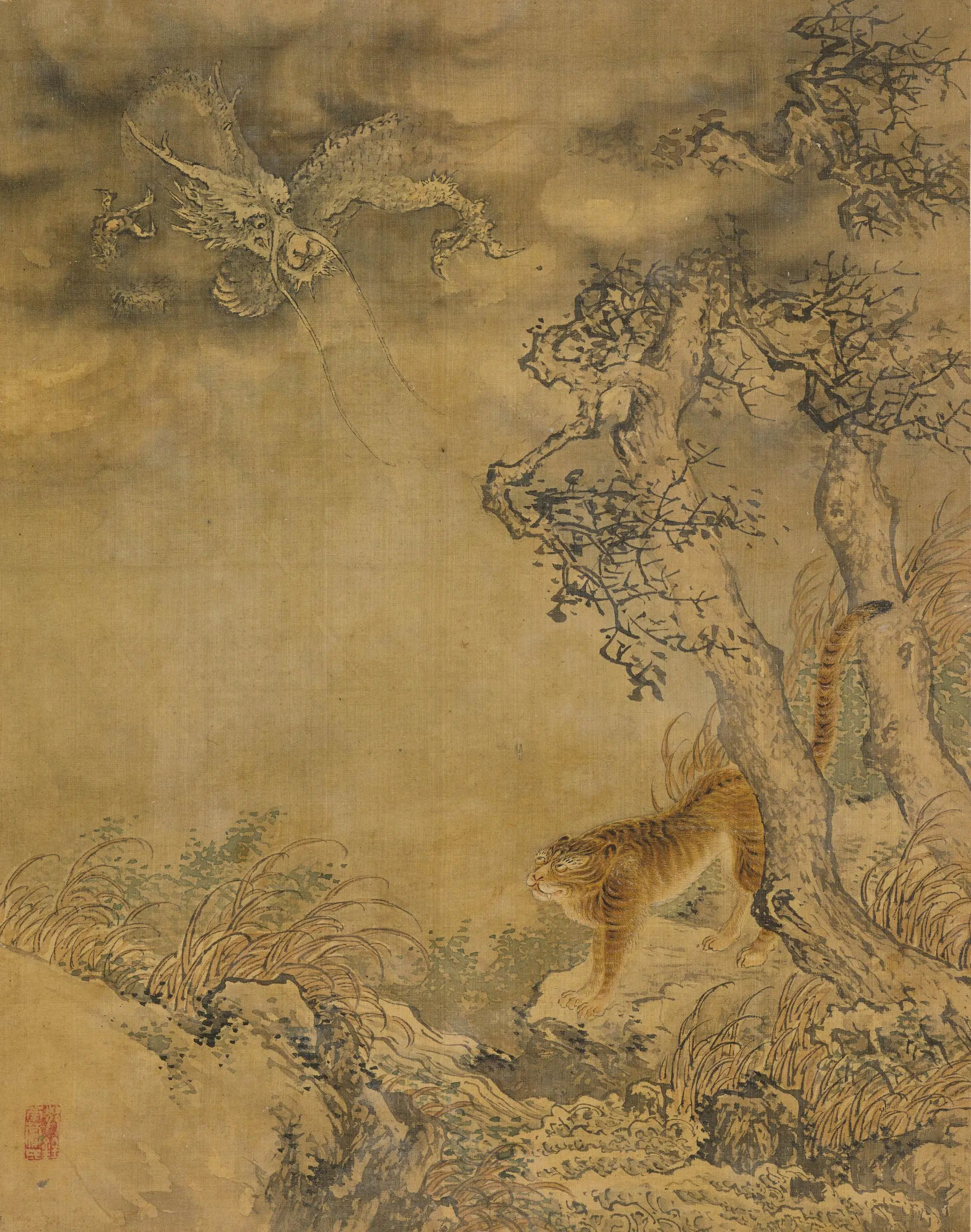 清代【沈铨】《花鸟走兽册》