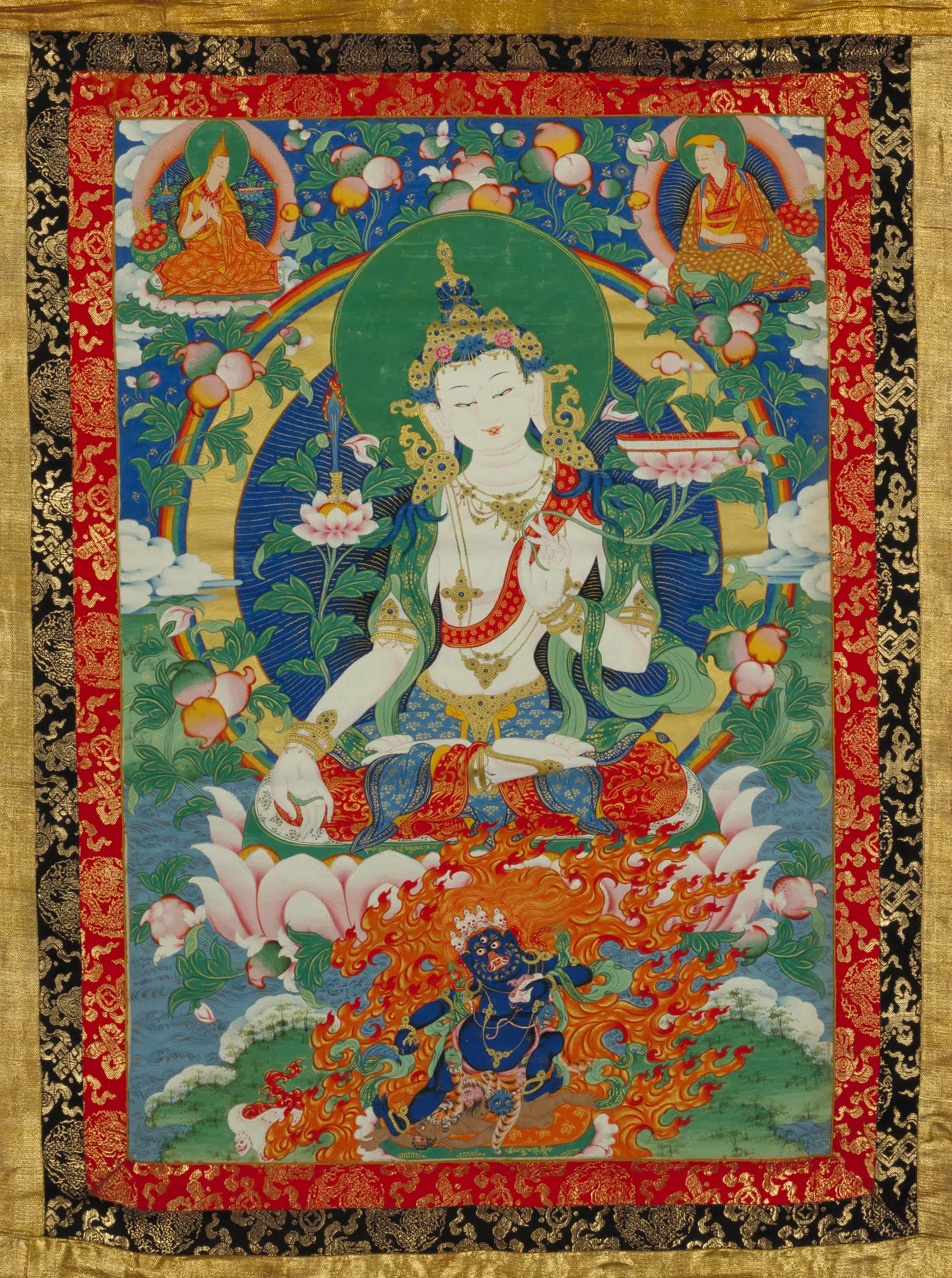 清代【清人】《文殊菩萨像轴-1》 第1张 清代【清人】《文殊菩萨像轴-1》 第1张
