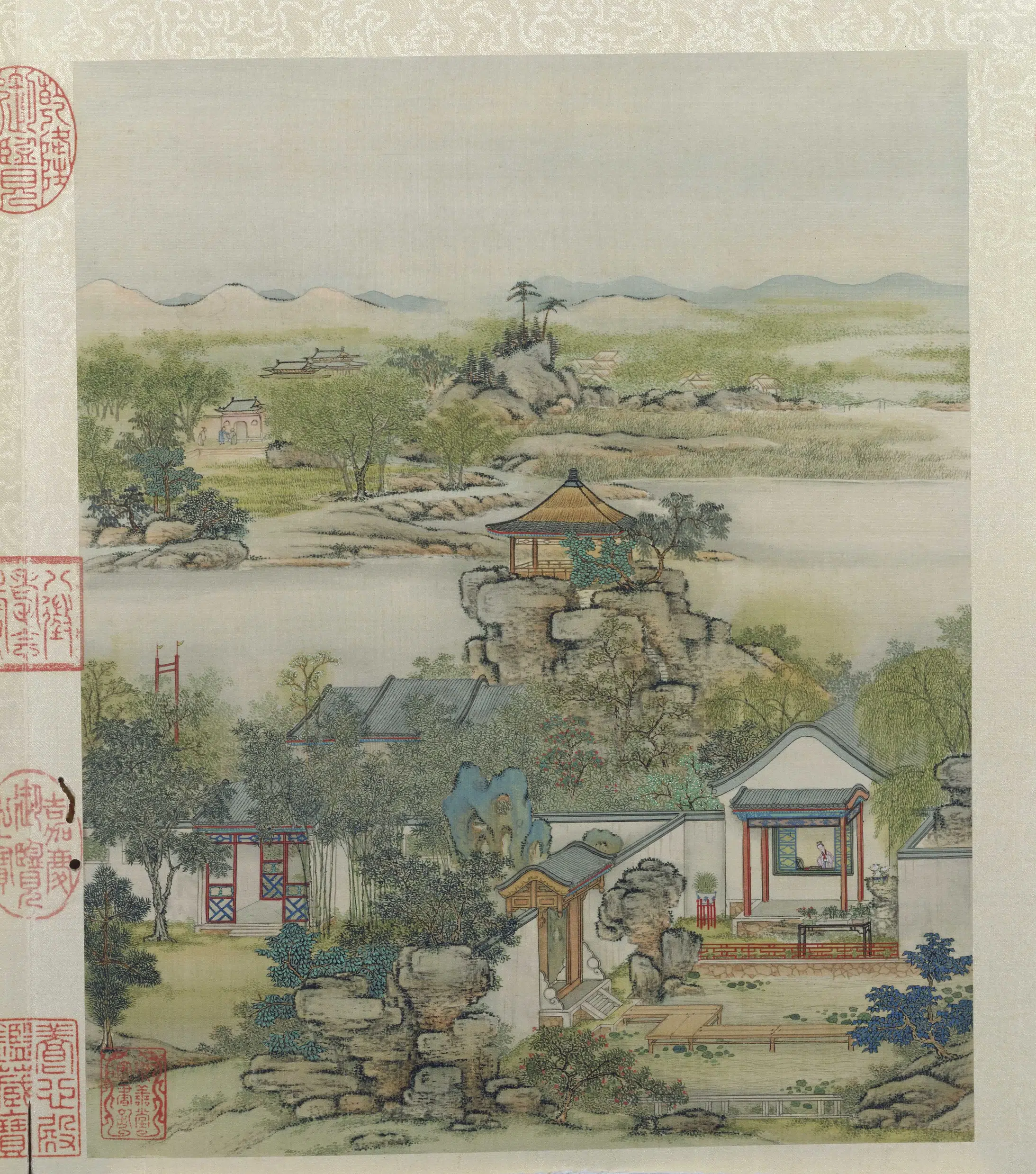 清代【陈枚】《山水楼阁图册十二开》 第11张