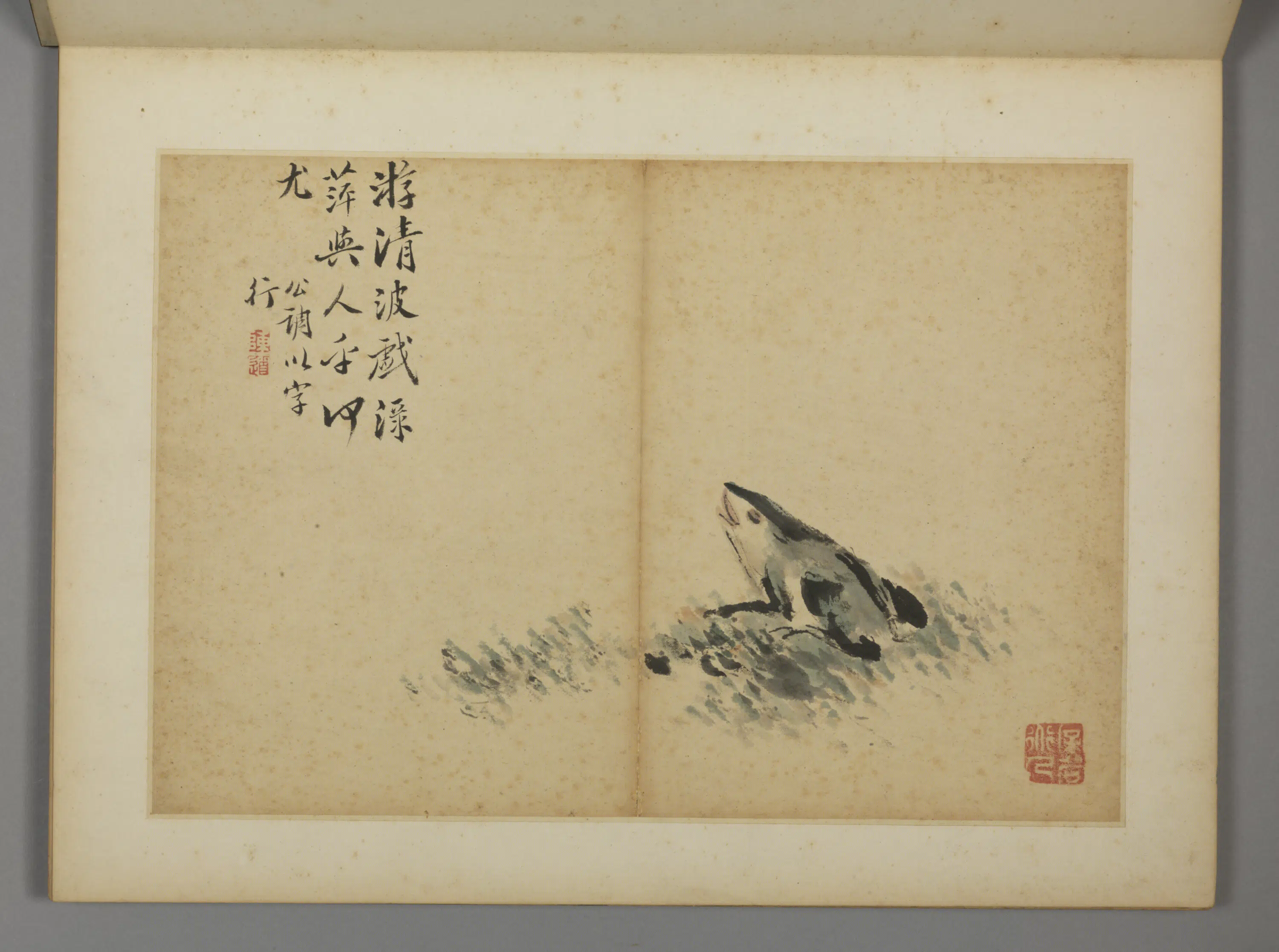 明朝【陈道】《指画册-7开》 第5张