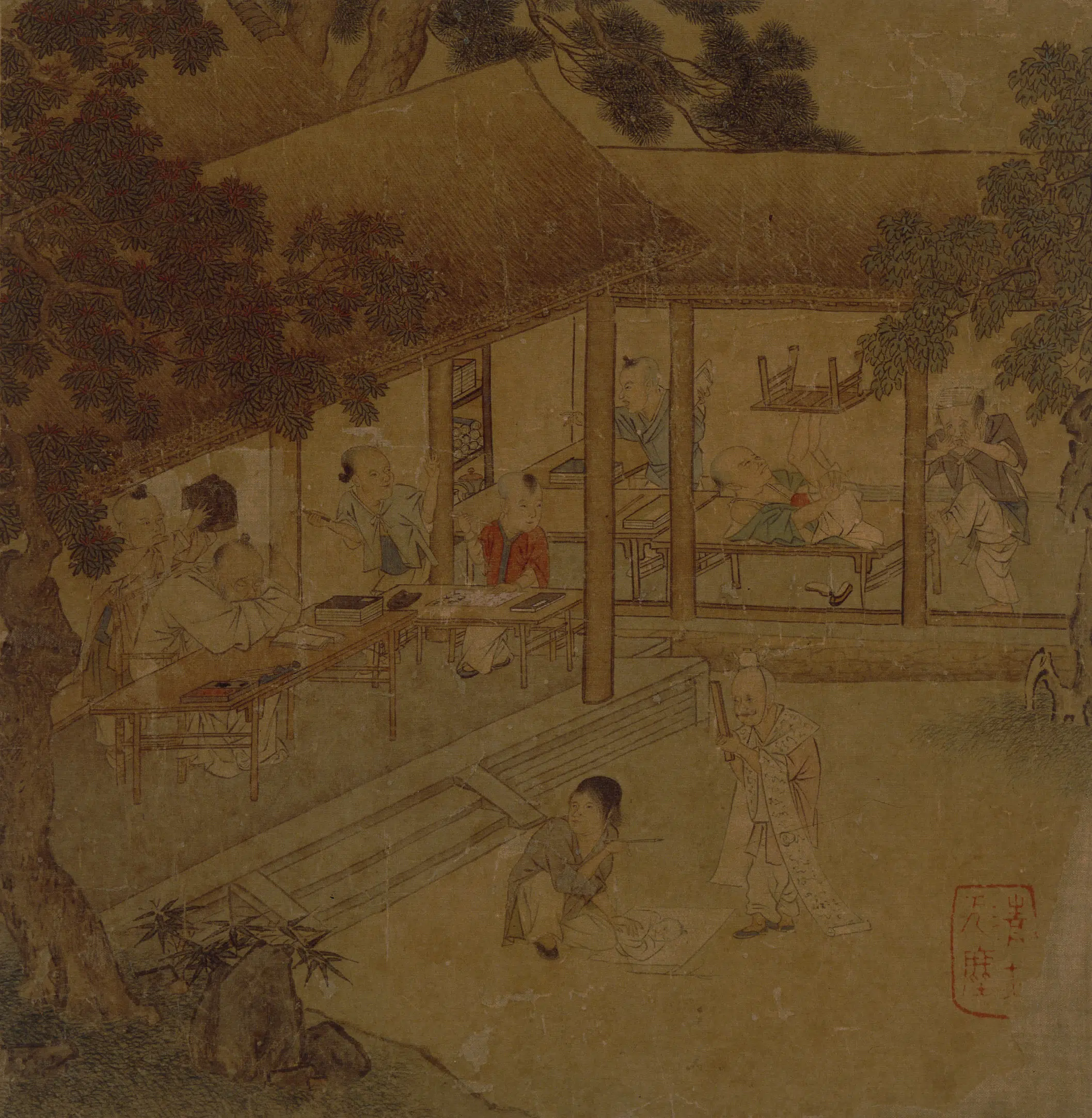 明朝【仇英】《临宋人画册》 第15张