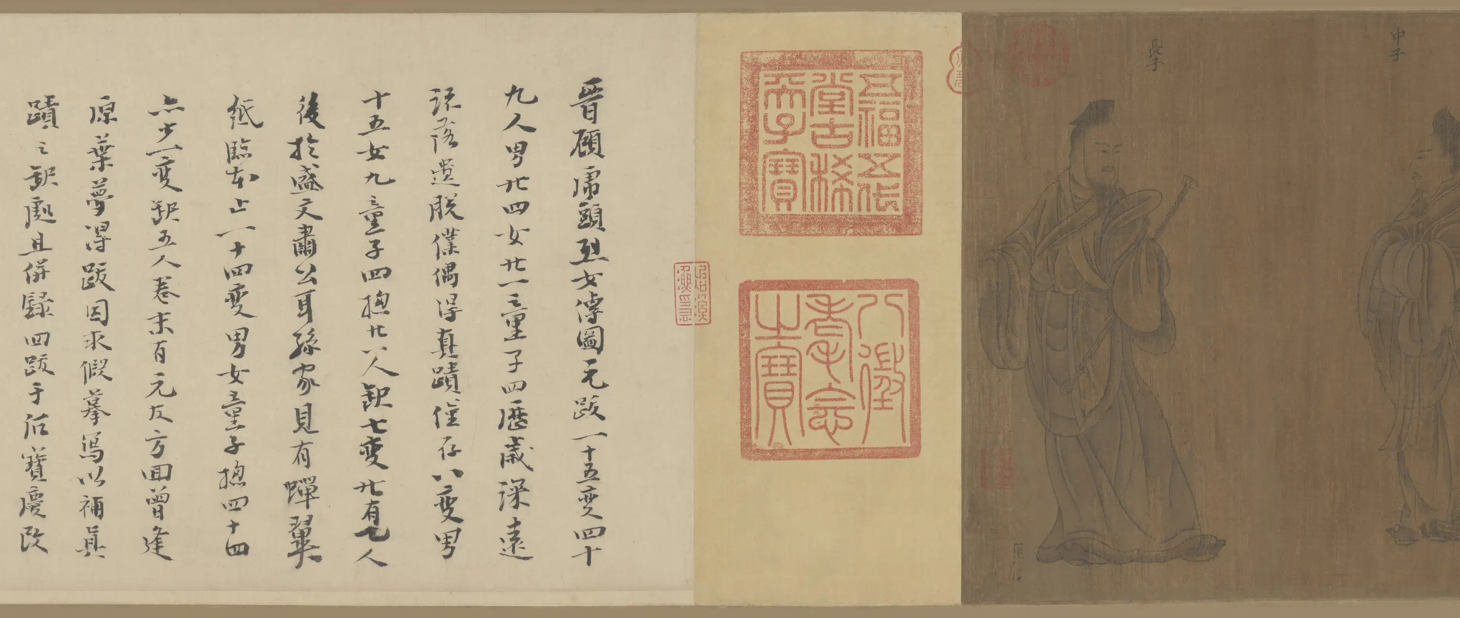 东晋【顾恺之】《列女仁智图卷（宋摹）》 第11张