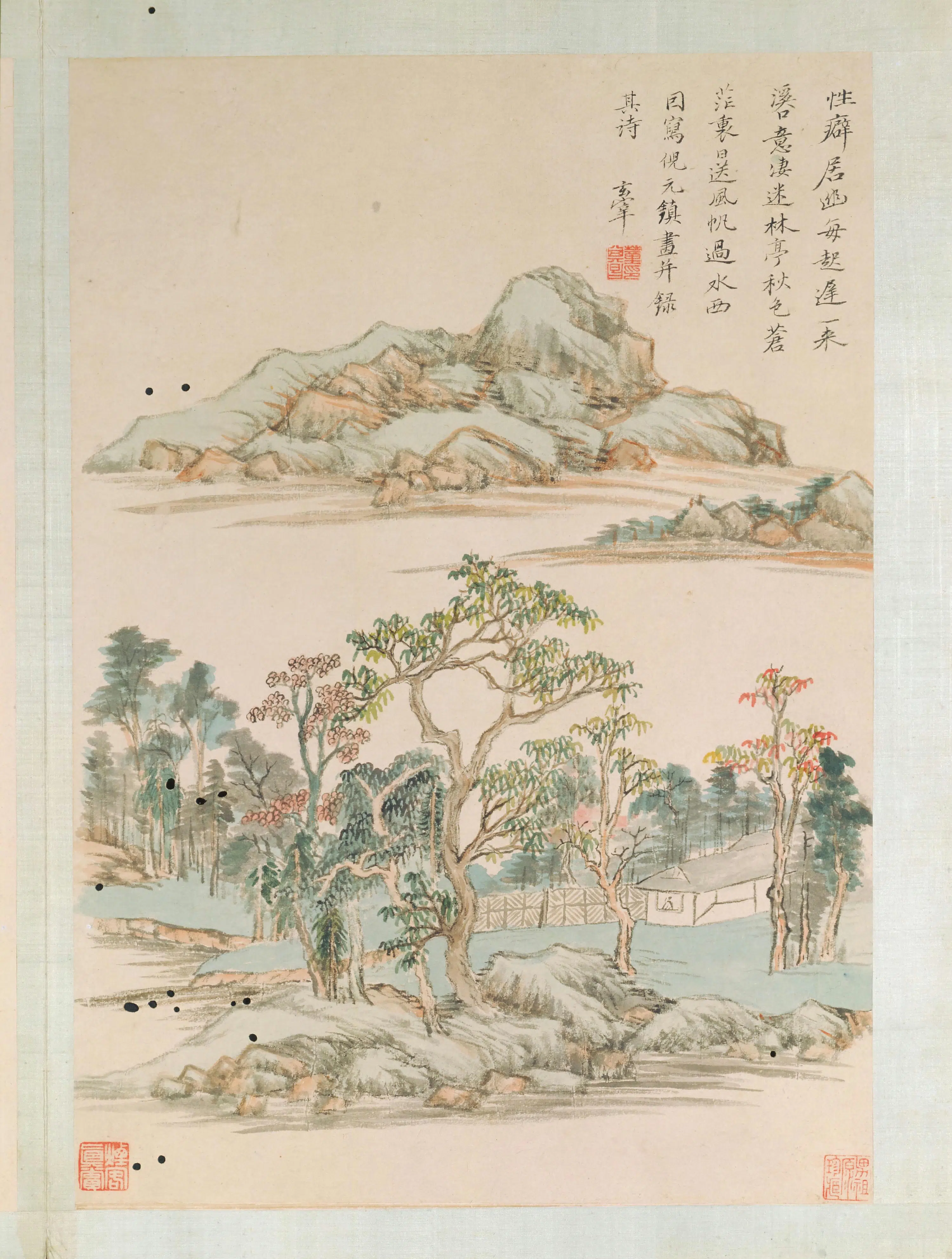 明朝【董其昌】《仿古山水册（8开）》 第3张