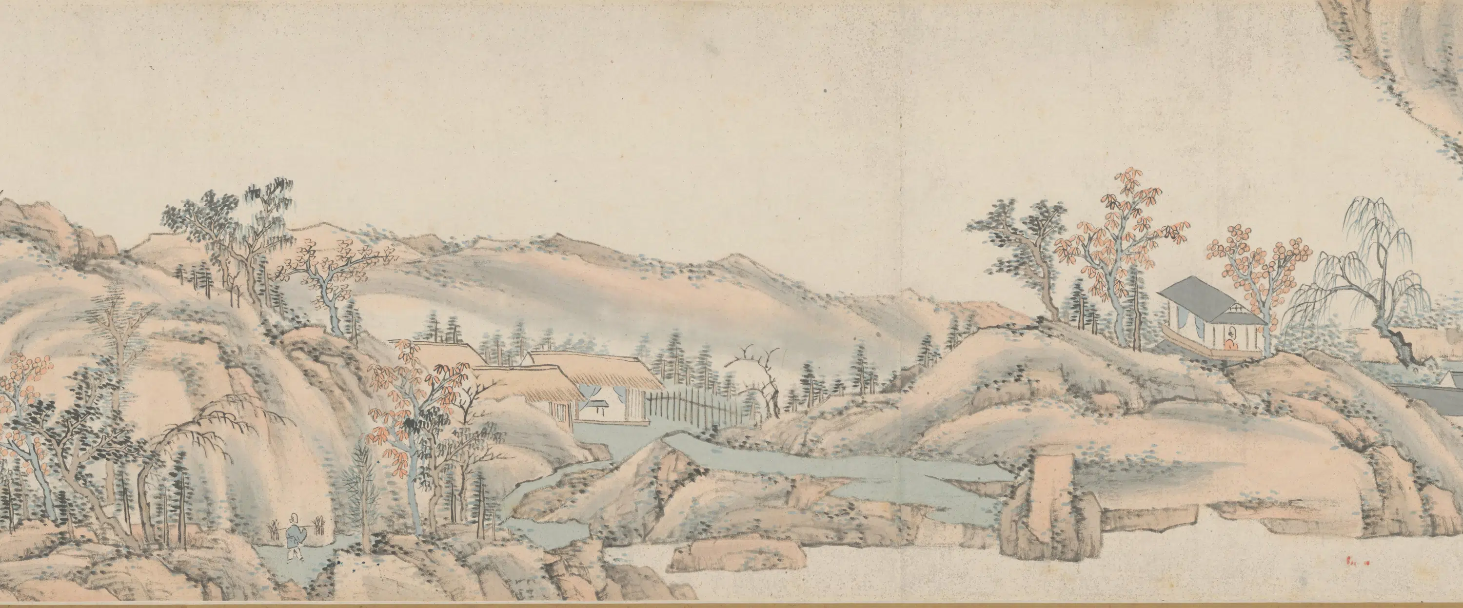 清代【萧云从】《山水图卷》 第32张