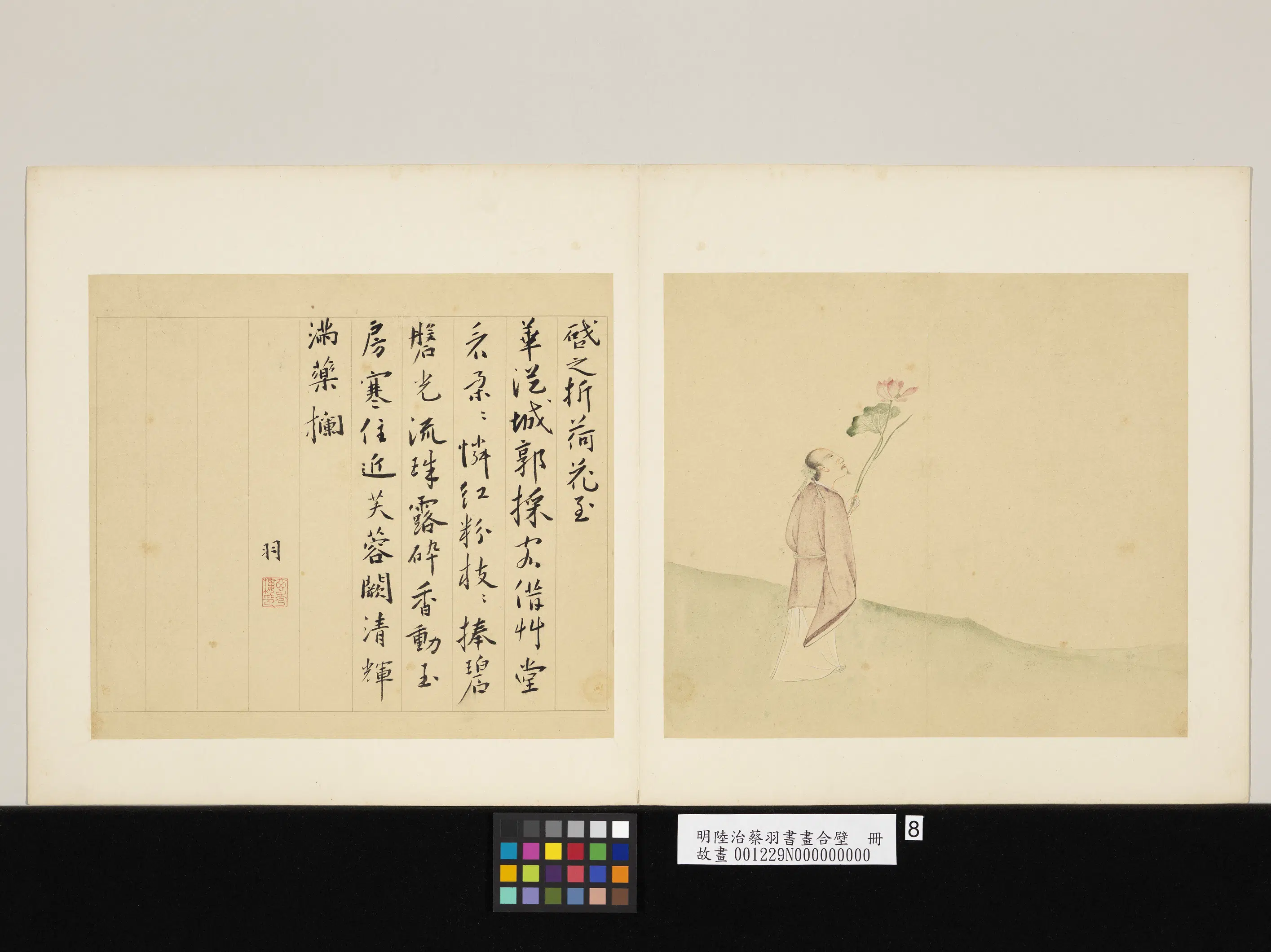 明代【陆治】《蔡羽书画合璧册》 第3张