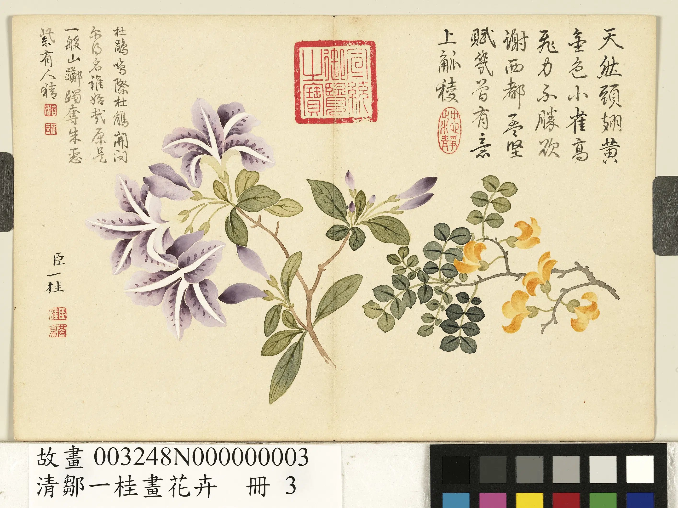清代【邹一桂】《画花卉册》 第15张 清代【邹一桂】《画花卉册》 第15张