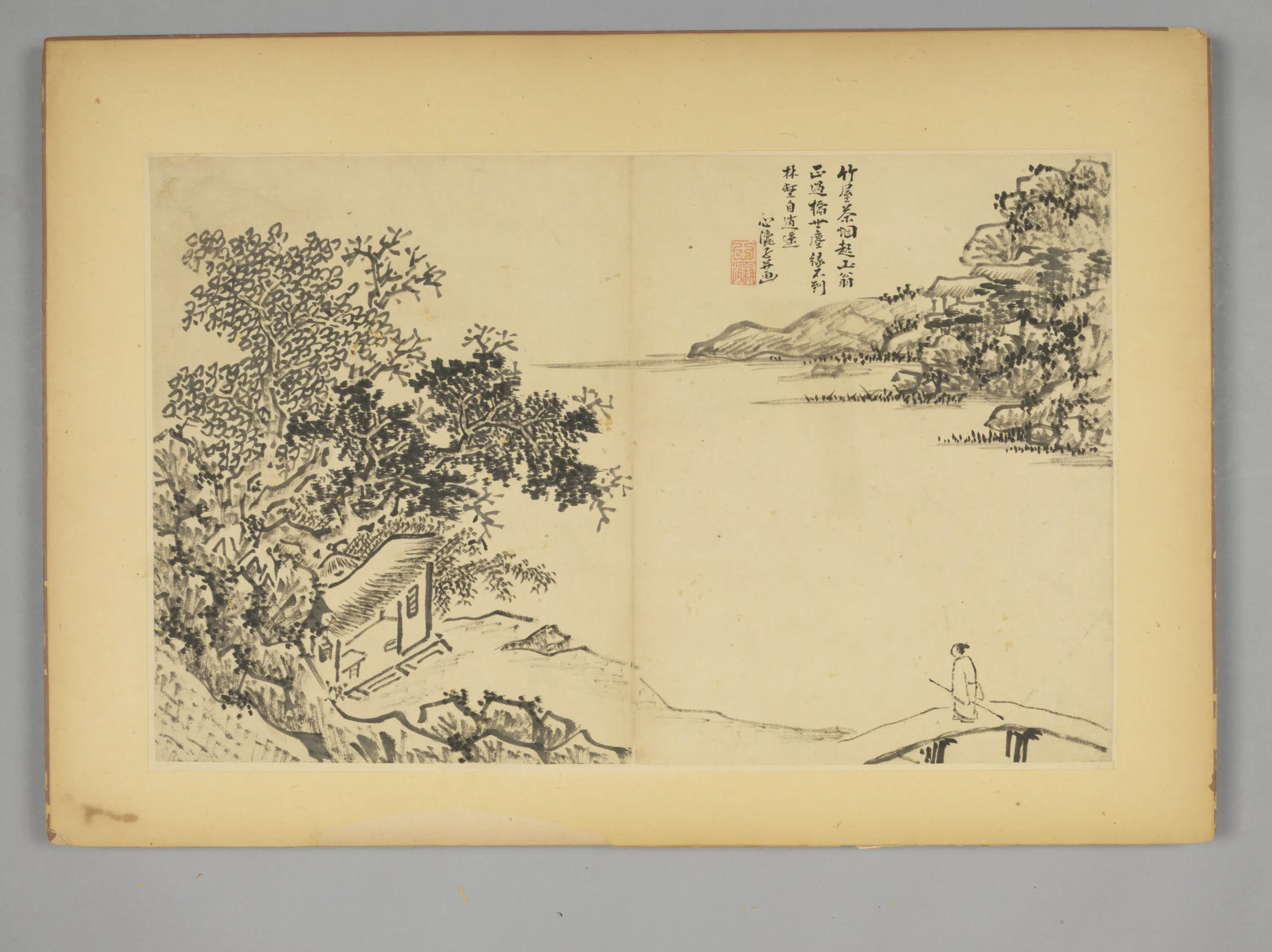 明朝【毛复光】《花卉人物册》 第1张 明朝【毛复光】《花卉人物册》 第1张