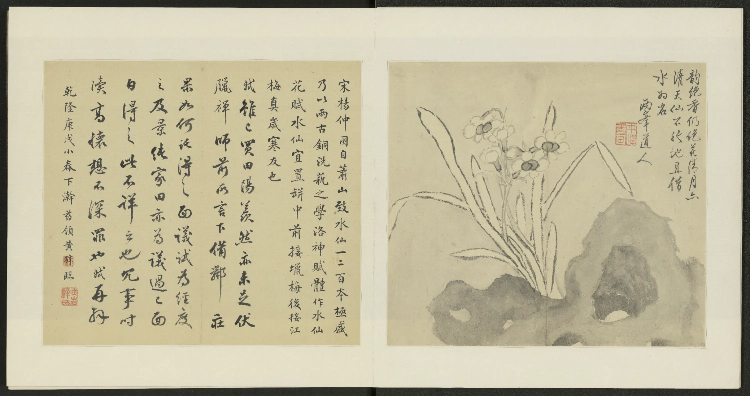 清代【罗聘】《花卉松竹图册(6开)》 第5张 清代【罗聘】《花卉松竹图册(6开)》 第5张