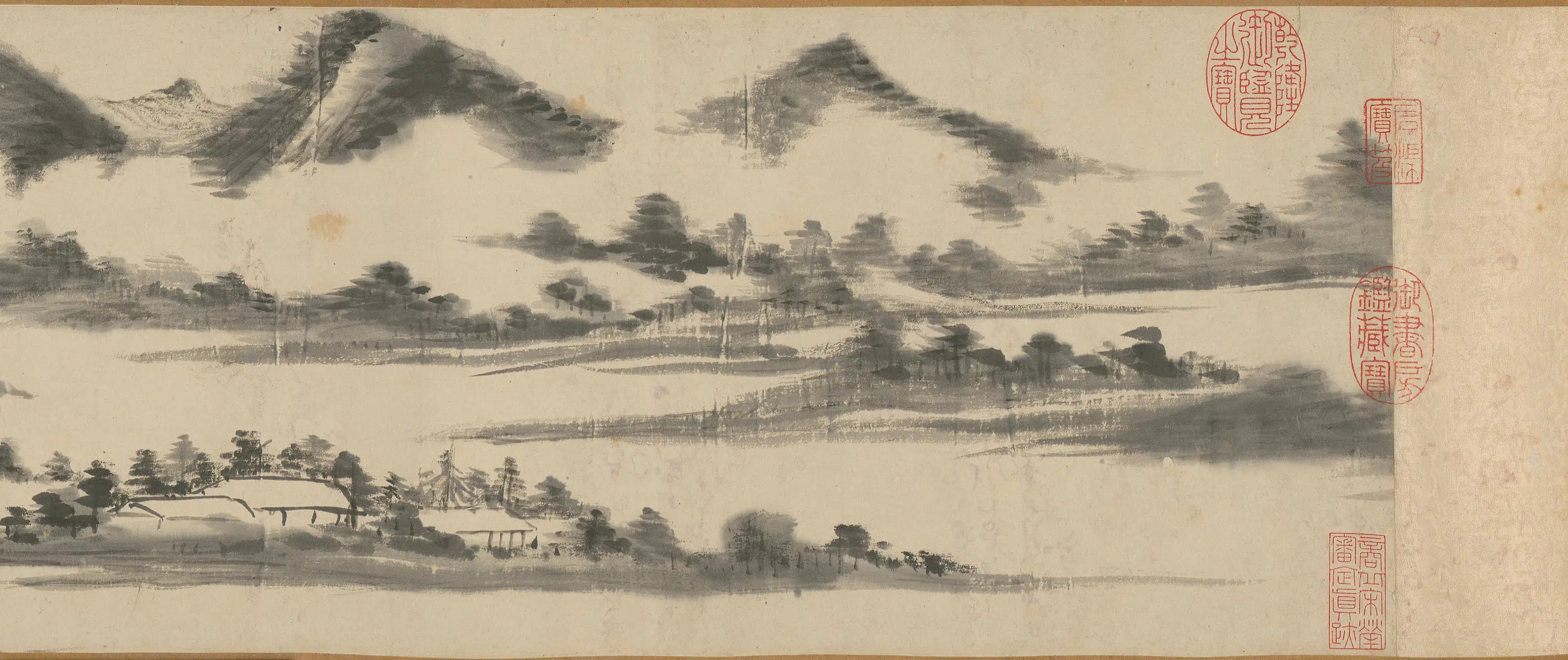 宋代【米芾】《董其昌仿米芾洞庭空阔图卷》 第7张