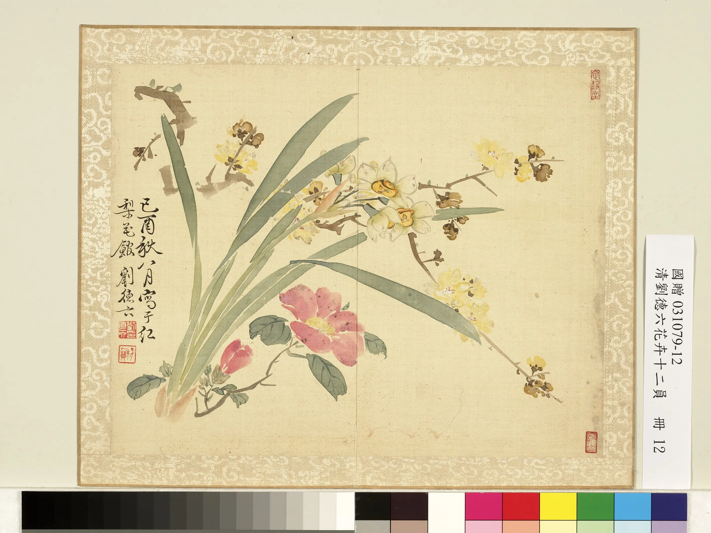 清代【刘德六】《花卉十二员册》 第12张