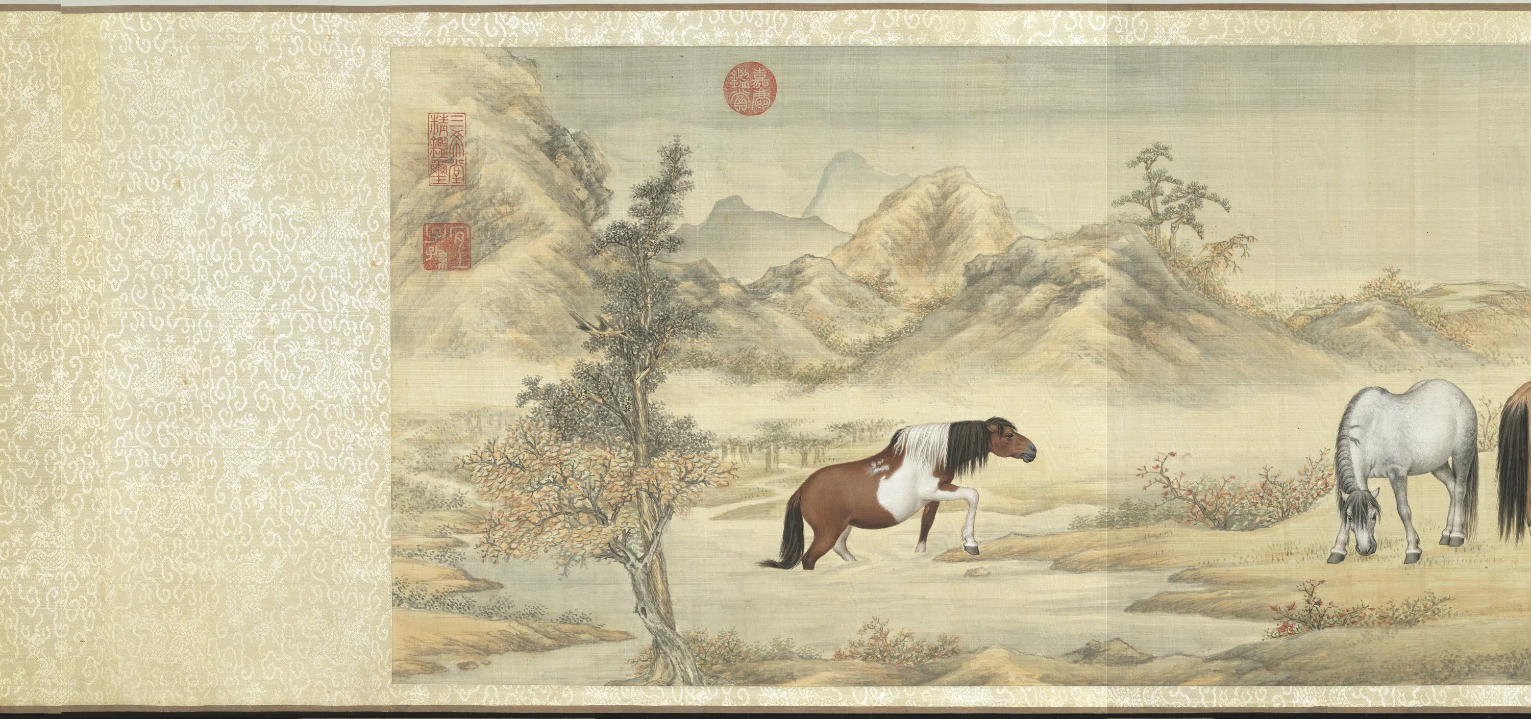 清代《清人天闲驯良平安八骏卷-2》 第2张 清代《清人天闲驯良平安八骏卷-2》 第2张