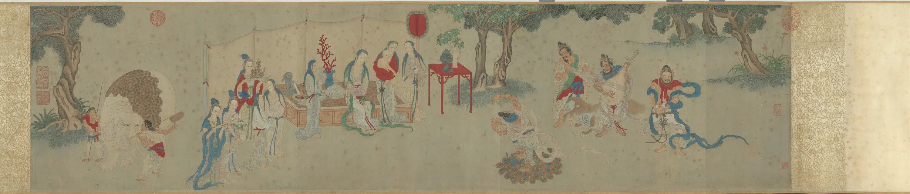 明朝《明人扫象图卷》