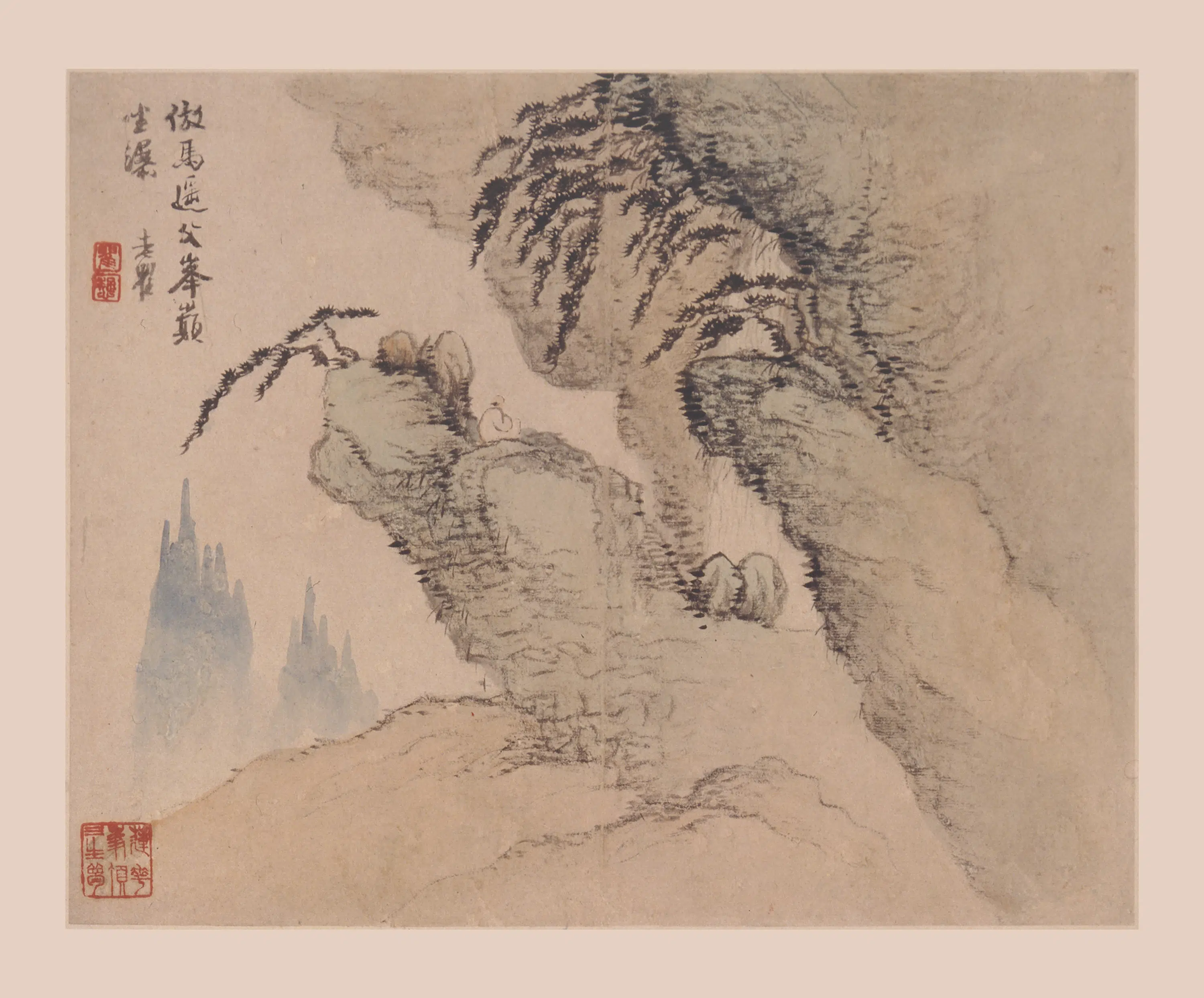 清代【梅清】《山水图册-1》
