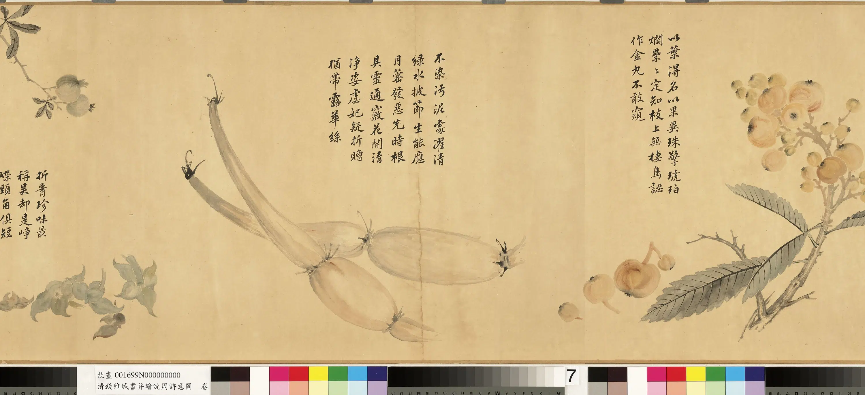 清代【钱维城】《书并绘沈周诗意图卷》 第5张 清代【钱维城】《书并绘沈周诗意图卷》 第5张