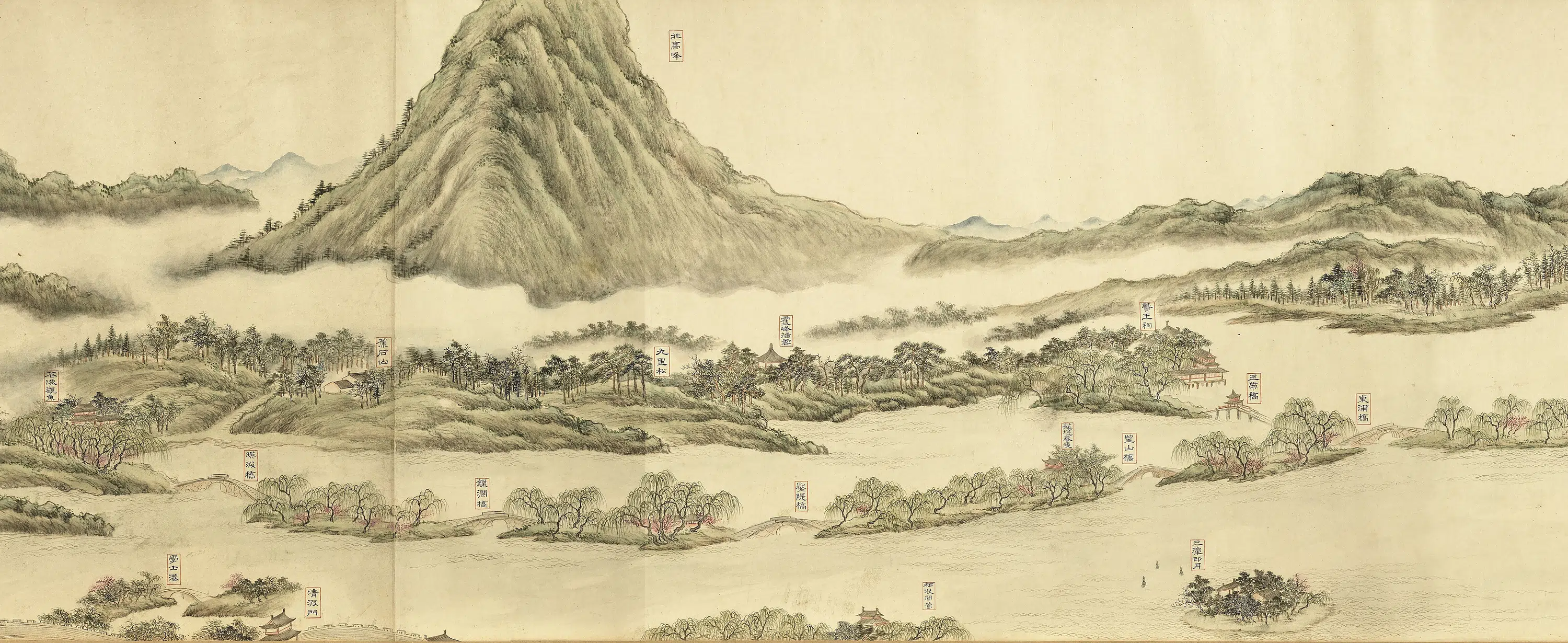 清代【董邦达】《西湖十景图卷》 第2张