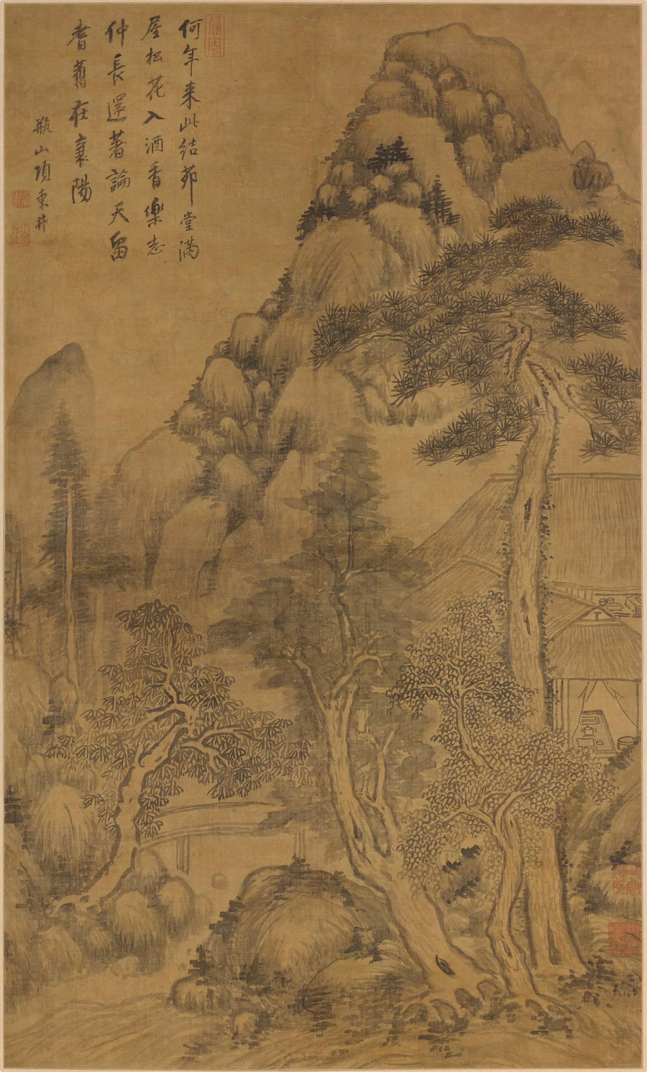 清代【项奎】《山水图轴》