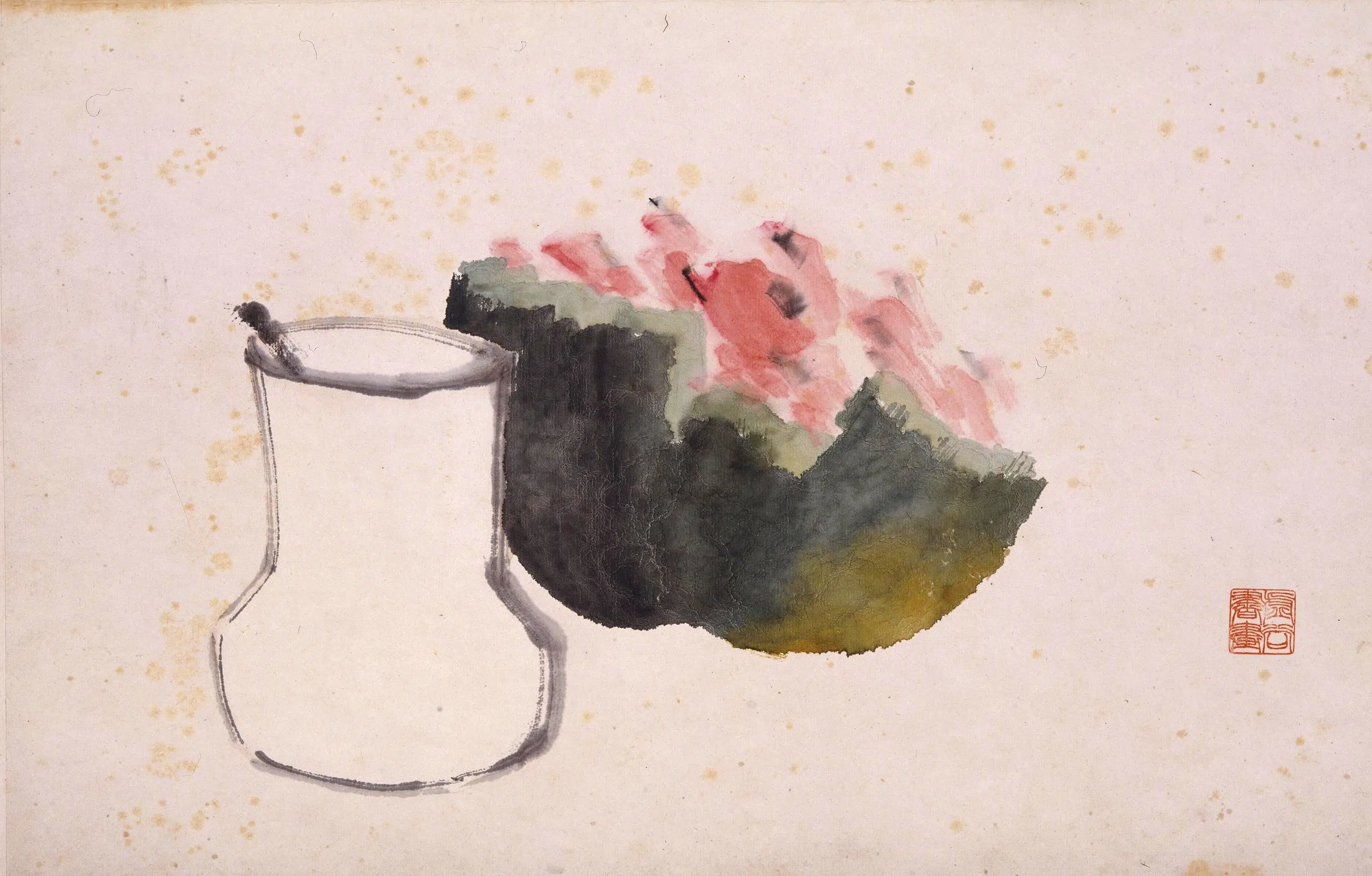 清代【虚谷】《花果册》 第2张
