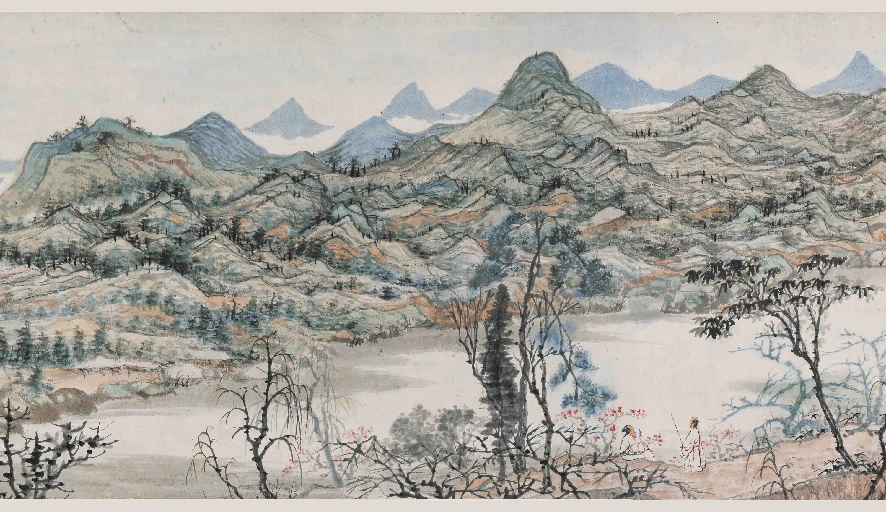 清代【石涛】《余杭看山图卷》 第2张 清代【石涛】《余杭看山图卷》 第2张