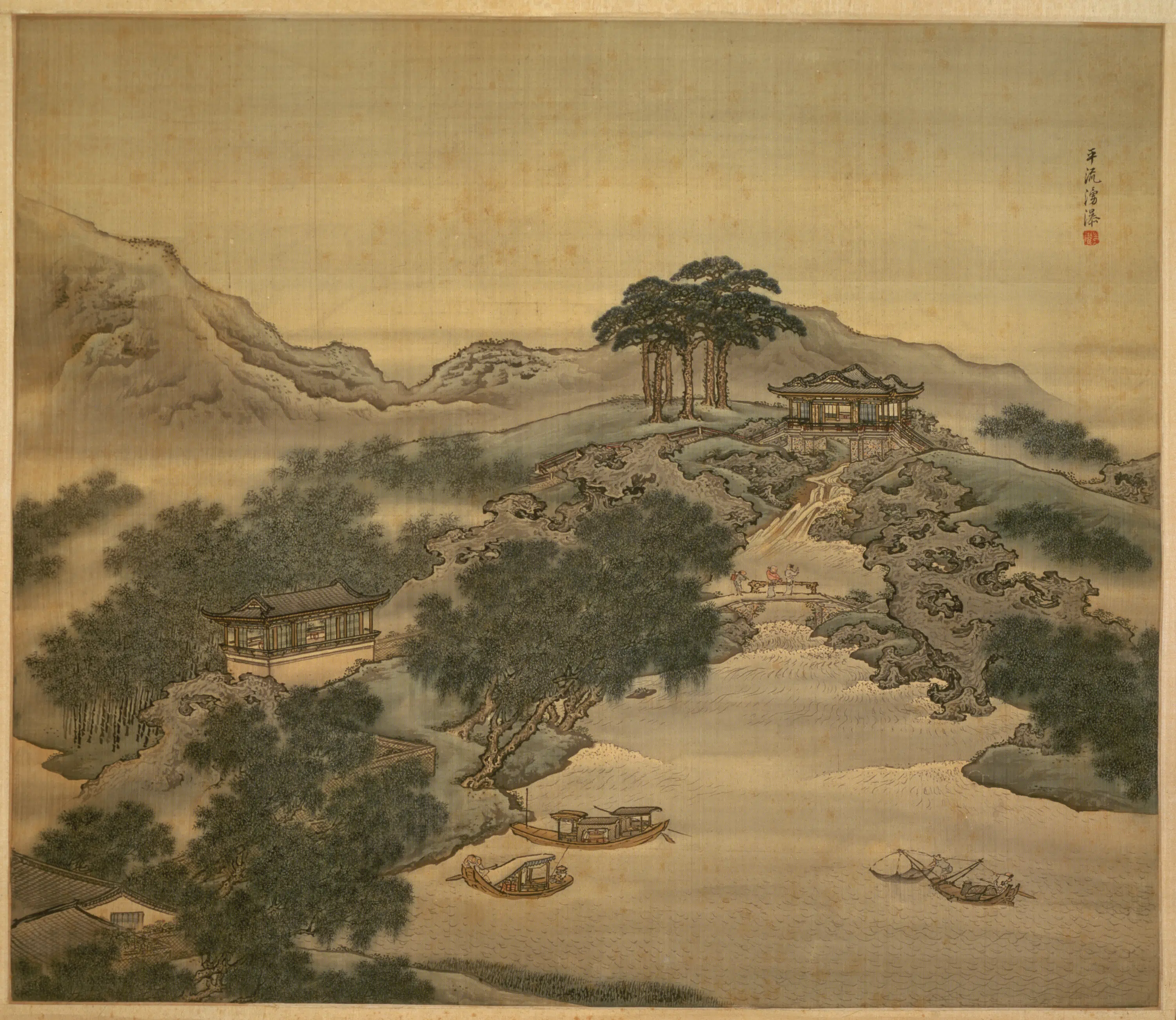 清代【袁耀】《山水四条屏》 第3张