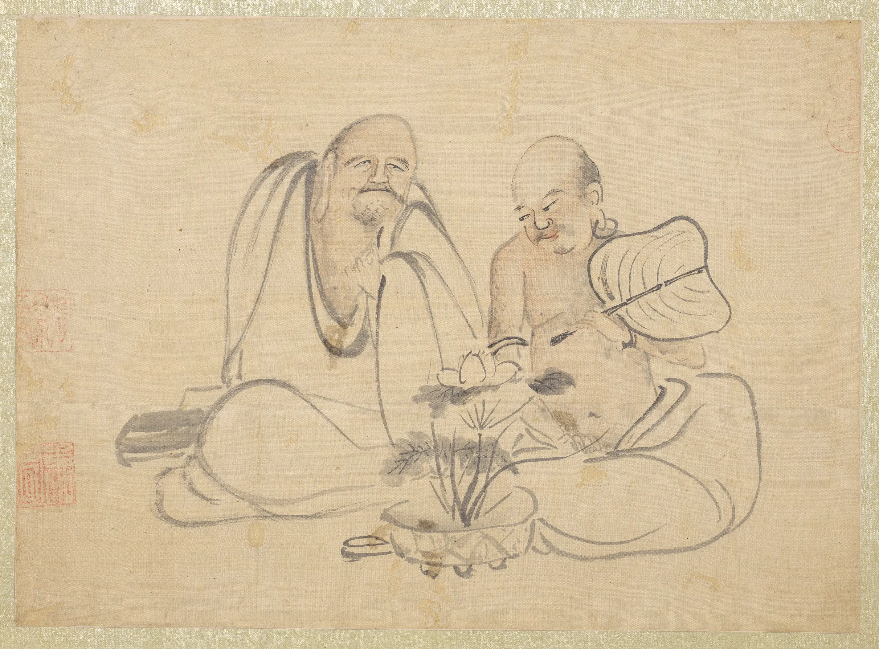 元代《元人画十八应真册》 第5张 元代《元人画十八应真册》 第5张