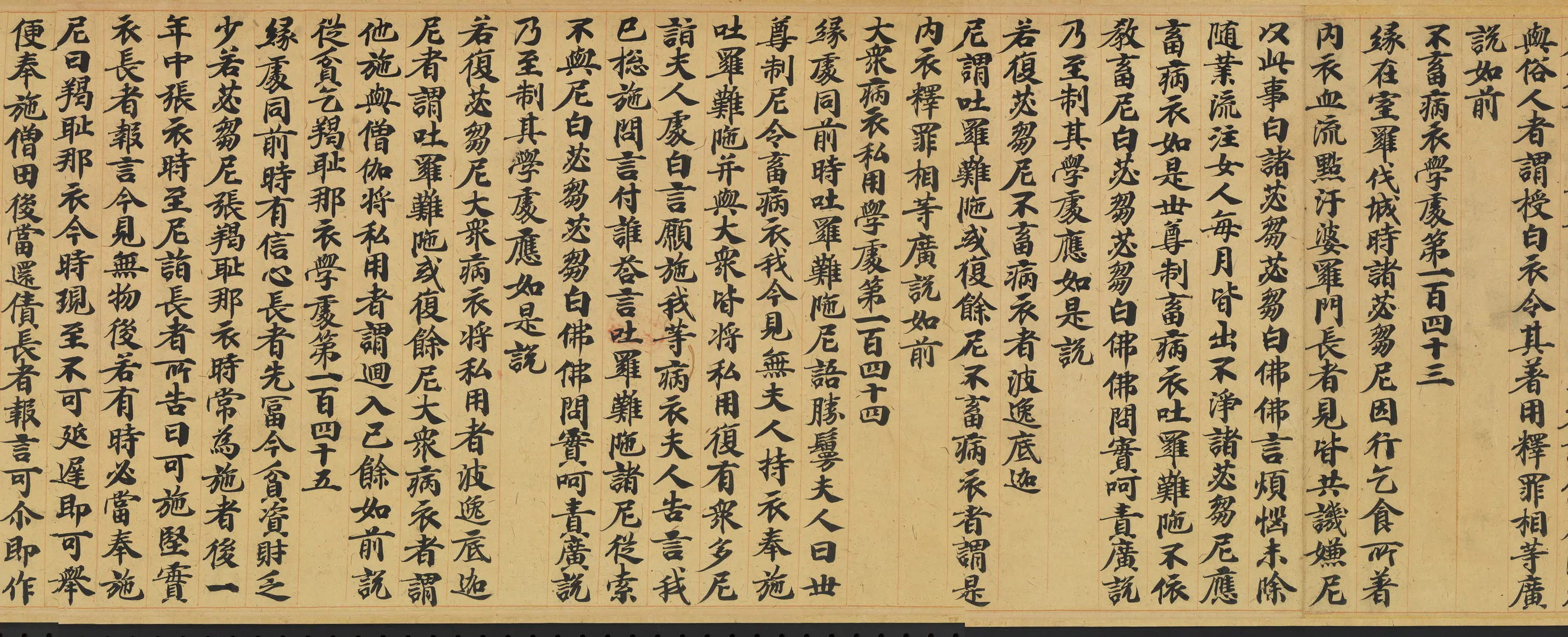 唐朝《唐人书佛说广博严净不退转轮经卷》 第17张