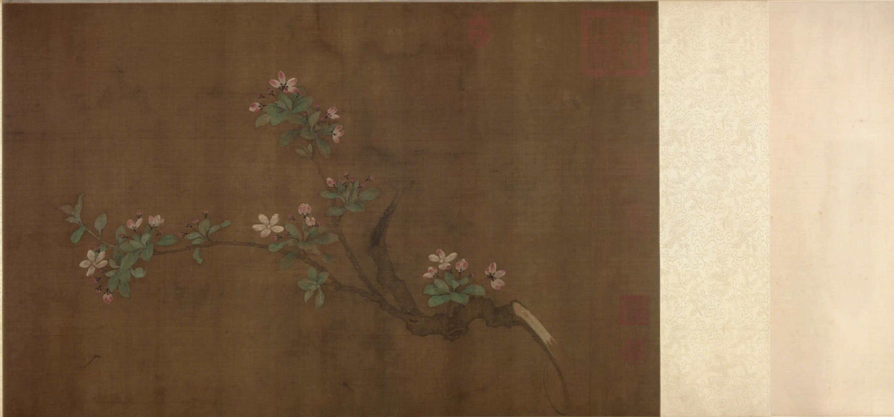 宋代【佚名】《宋人花卉四段卷》 第4张 宋代【佚名】《宋人花卉四段卷》 第4张