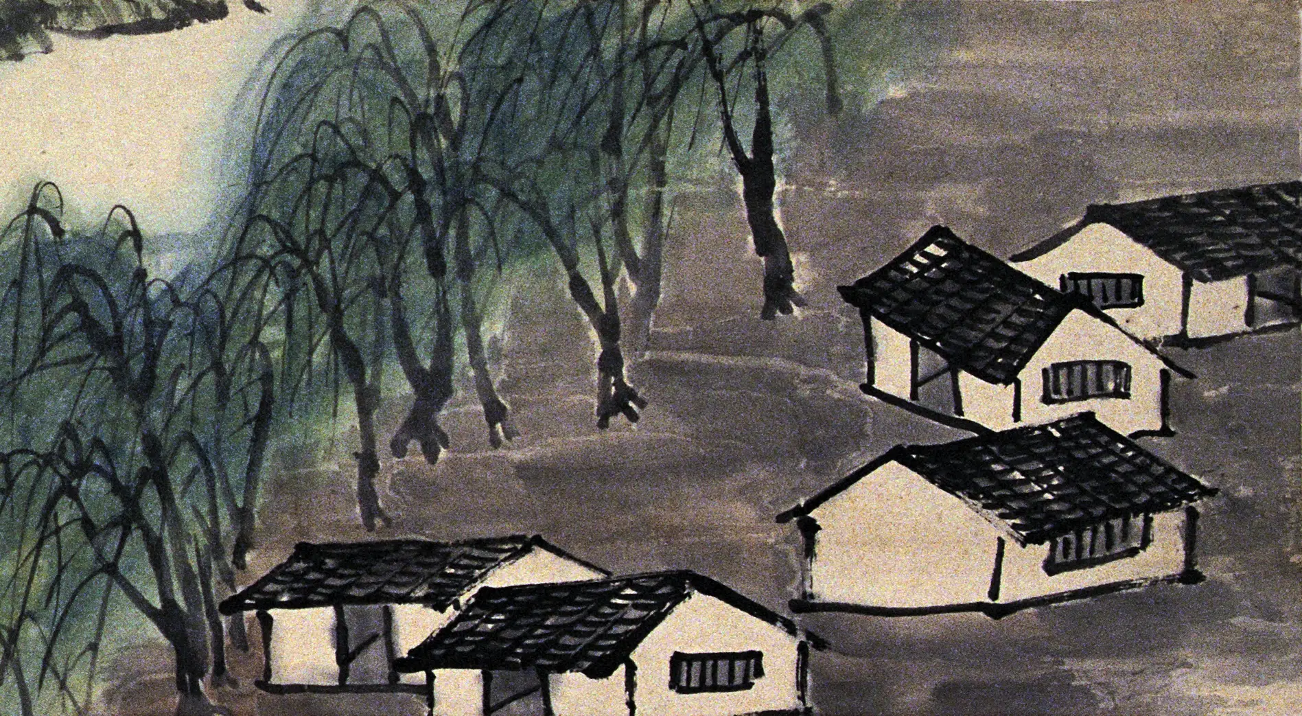 近现代【齐白石】《溪柳人家图卷》 第3张 近现代【齐白石】《溪柳人家图卷》 第3张