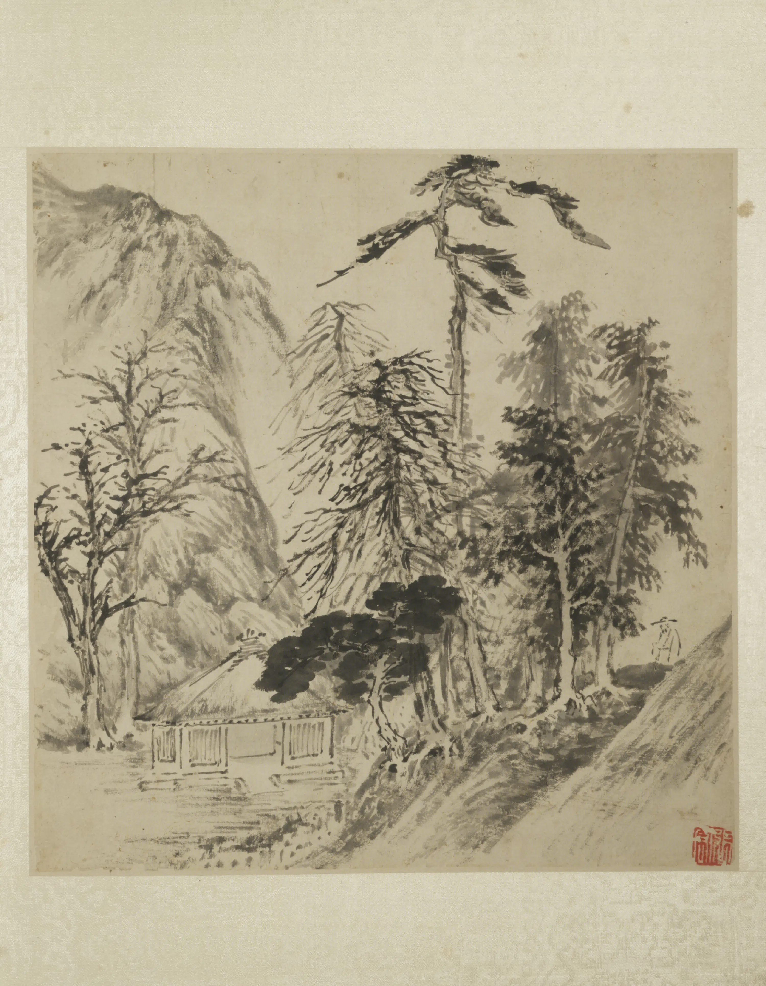 明朝【张宏】《山水图册》