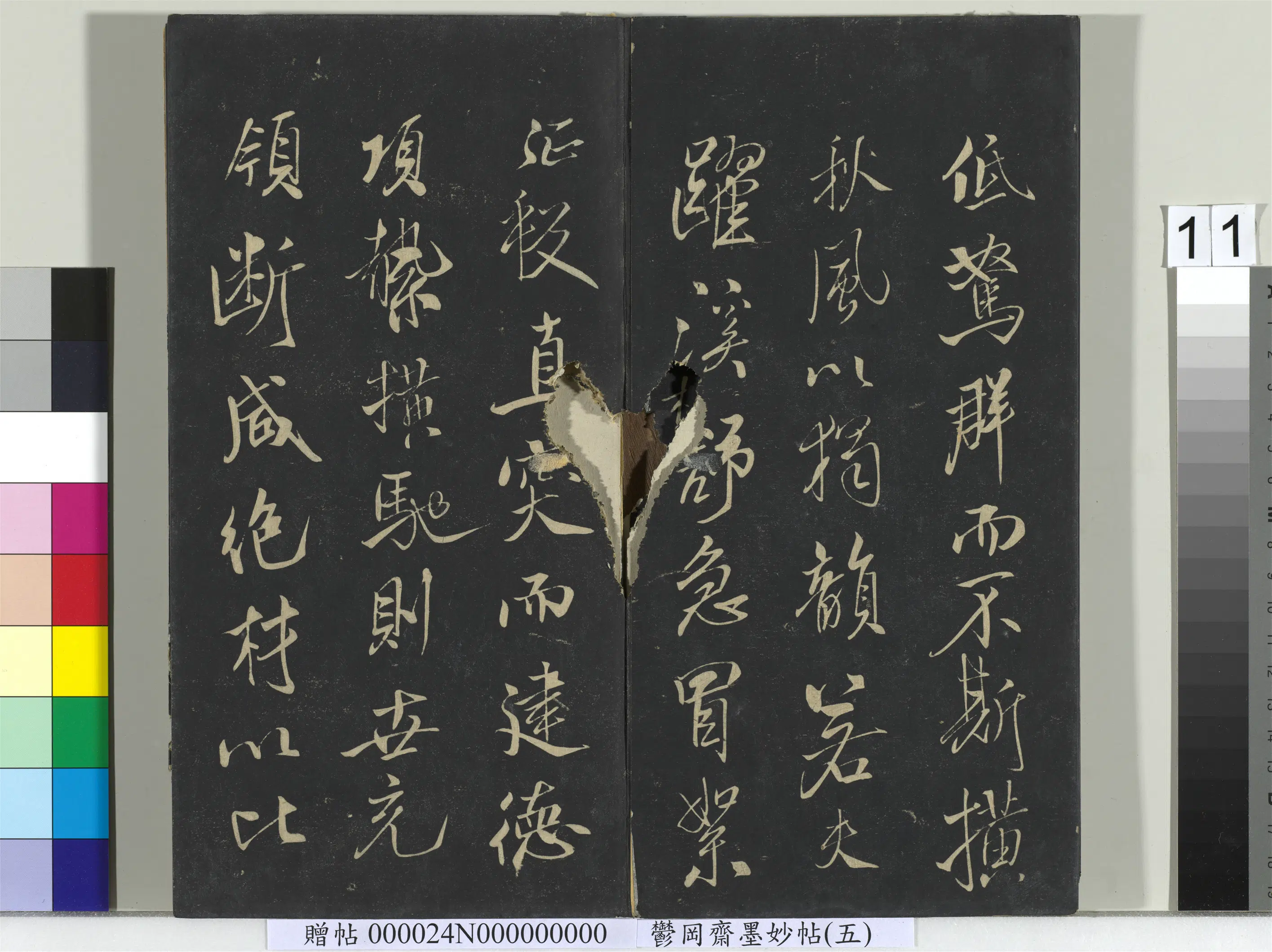宋朝【米芾】《郁冈斋墨妙帖（十）册-米芾书天马赋》 第3张