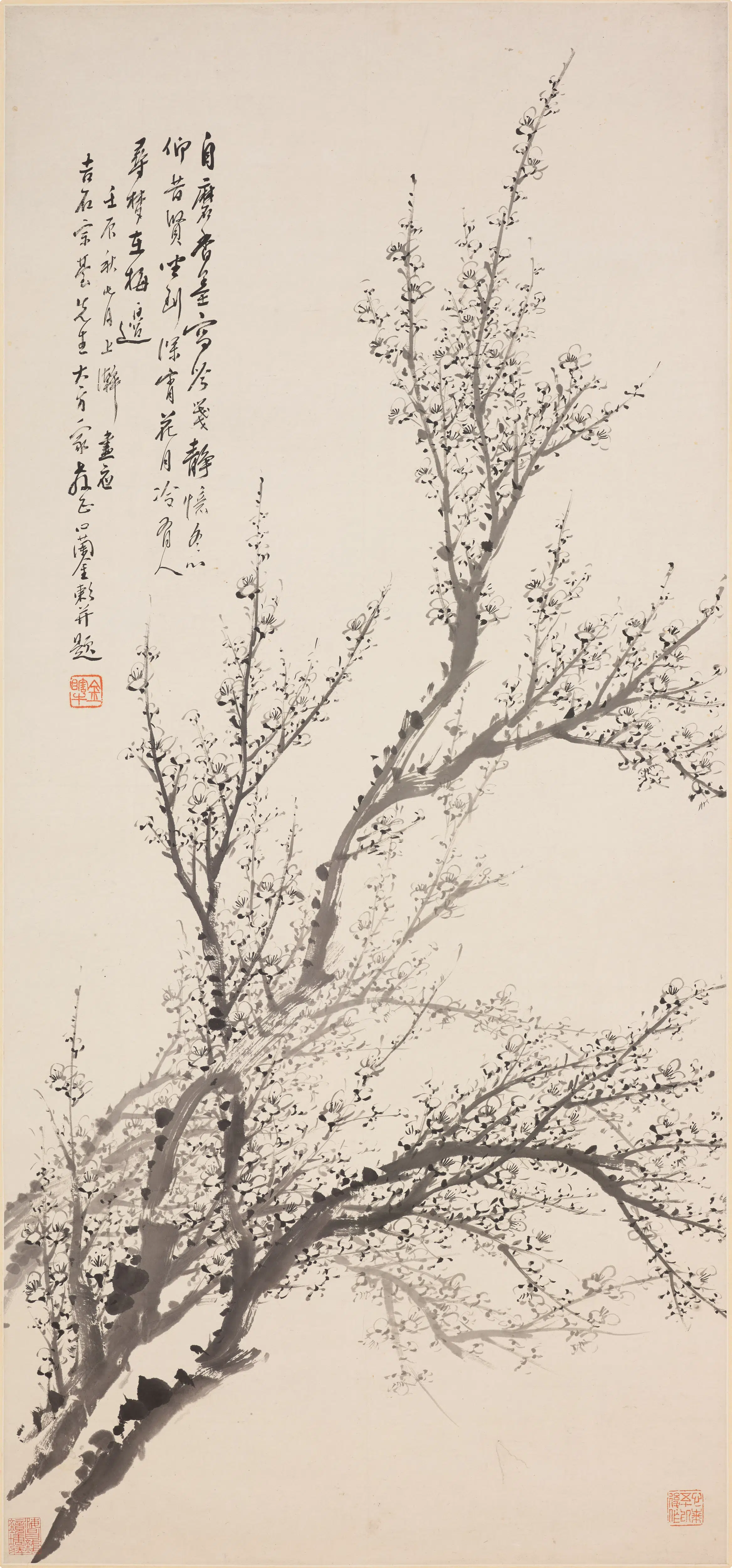 清代【金农】《墨梅图轴-4》