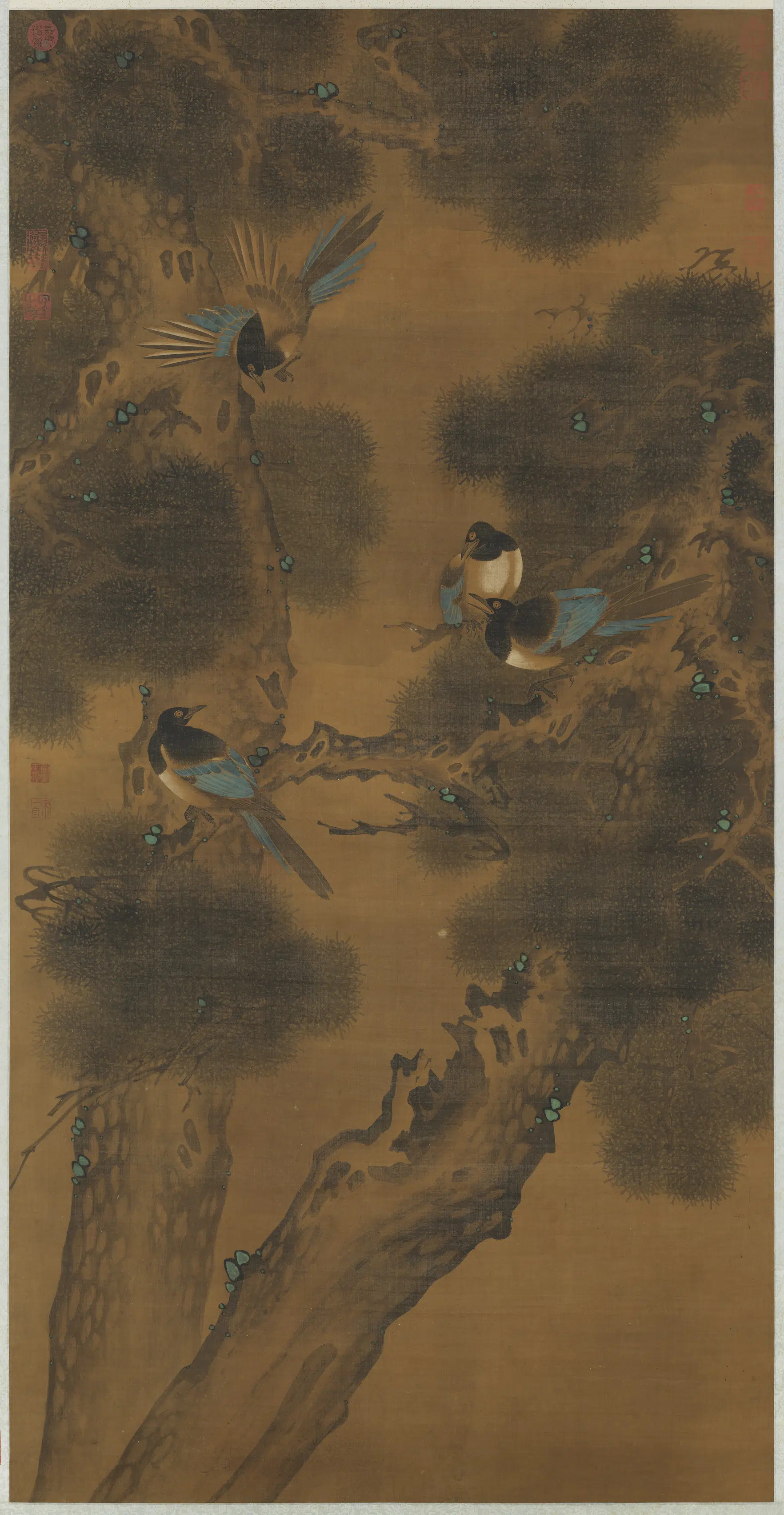 清代【黄本复】《双松四喜图轴》 第1张 清代【黄本复】《双松四喜图轴》 第1张