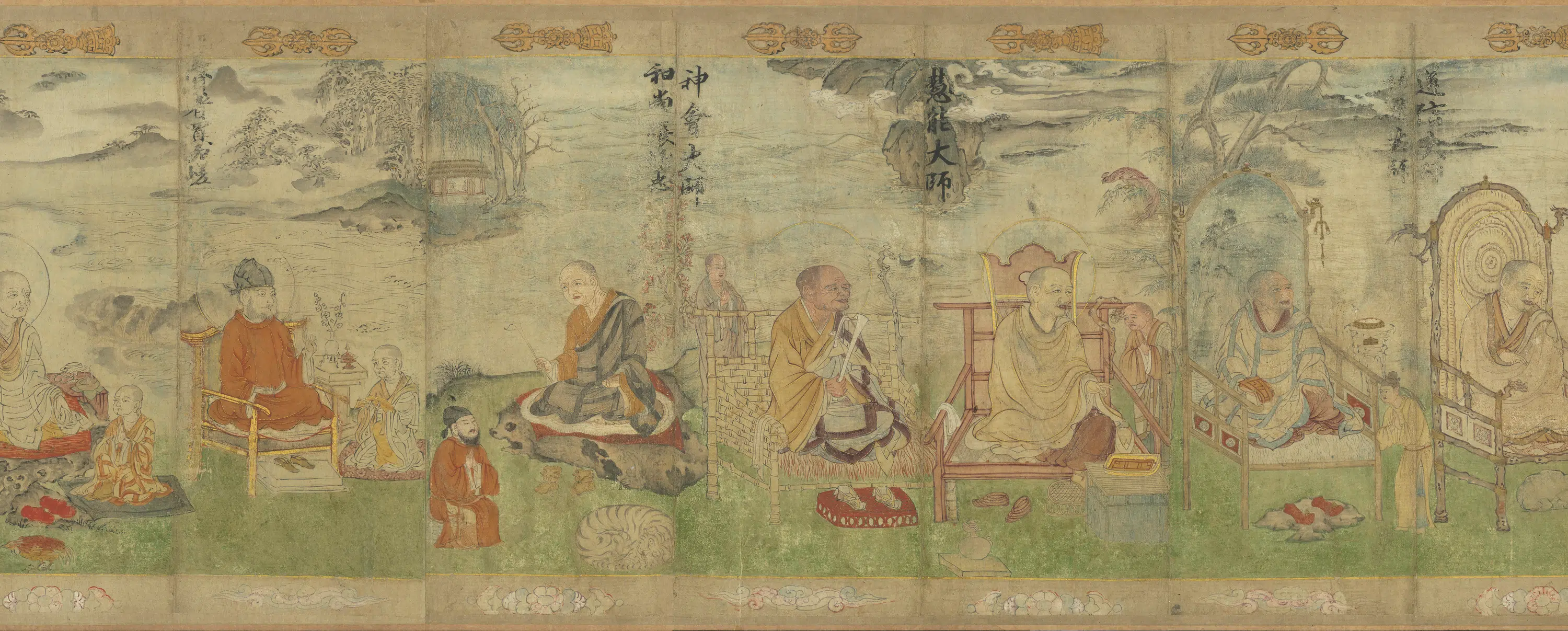 南宋【张胜温】《宋时大理国描工-画梵像卷》 第9张