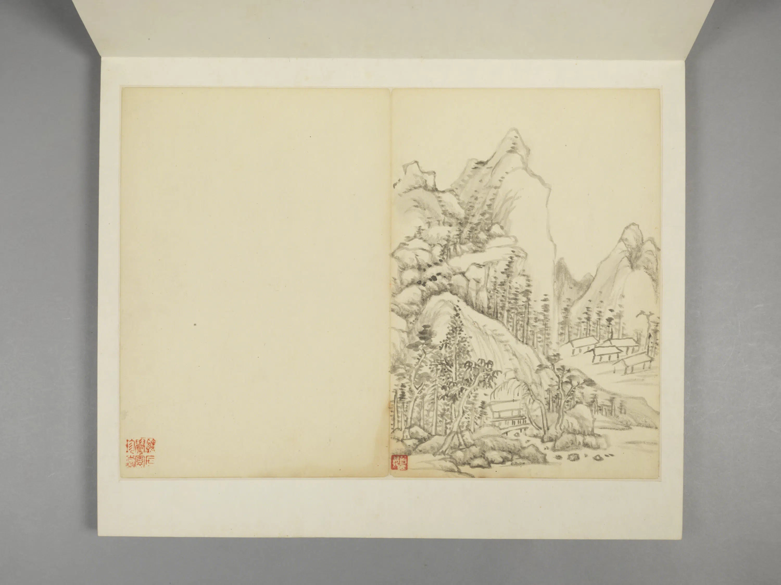 清代【张宗苍】《与张冾山水合绘册(9开)》 第4张 清代【张宗苍】《与张冾山水合绘册(9开)》 第4张