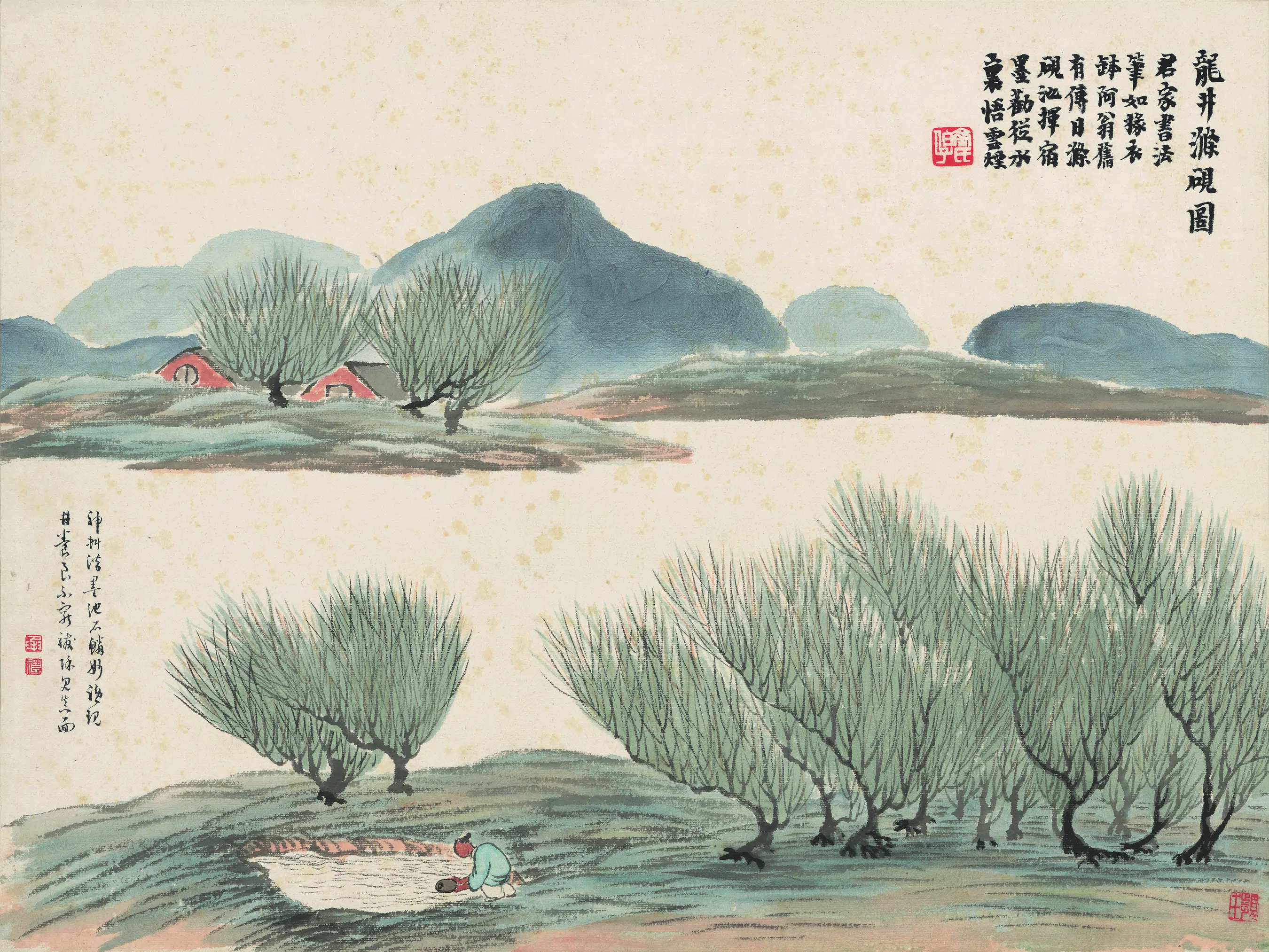 近现代【齐白石】《石门二十四景图-龙井滌砚图》 第1张 近现代【齐白石】《石门二十四景图-龙井滌砚图》 第1张