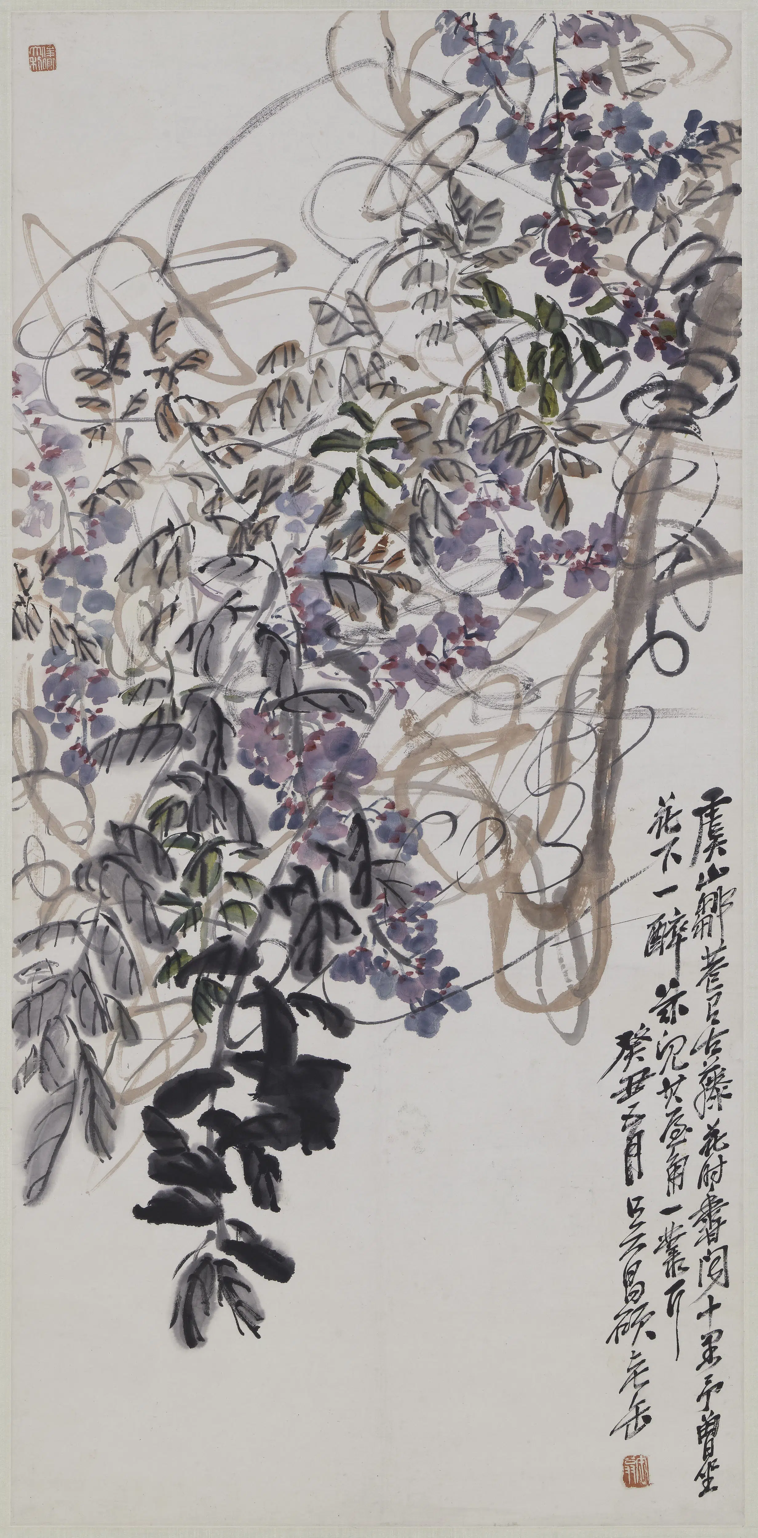 清代【吴昌硕】《紫藤图轴-1》 第1张 清代【吴昌硕】《紫藤图轴-1》 第1张