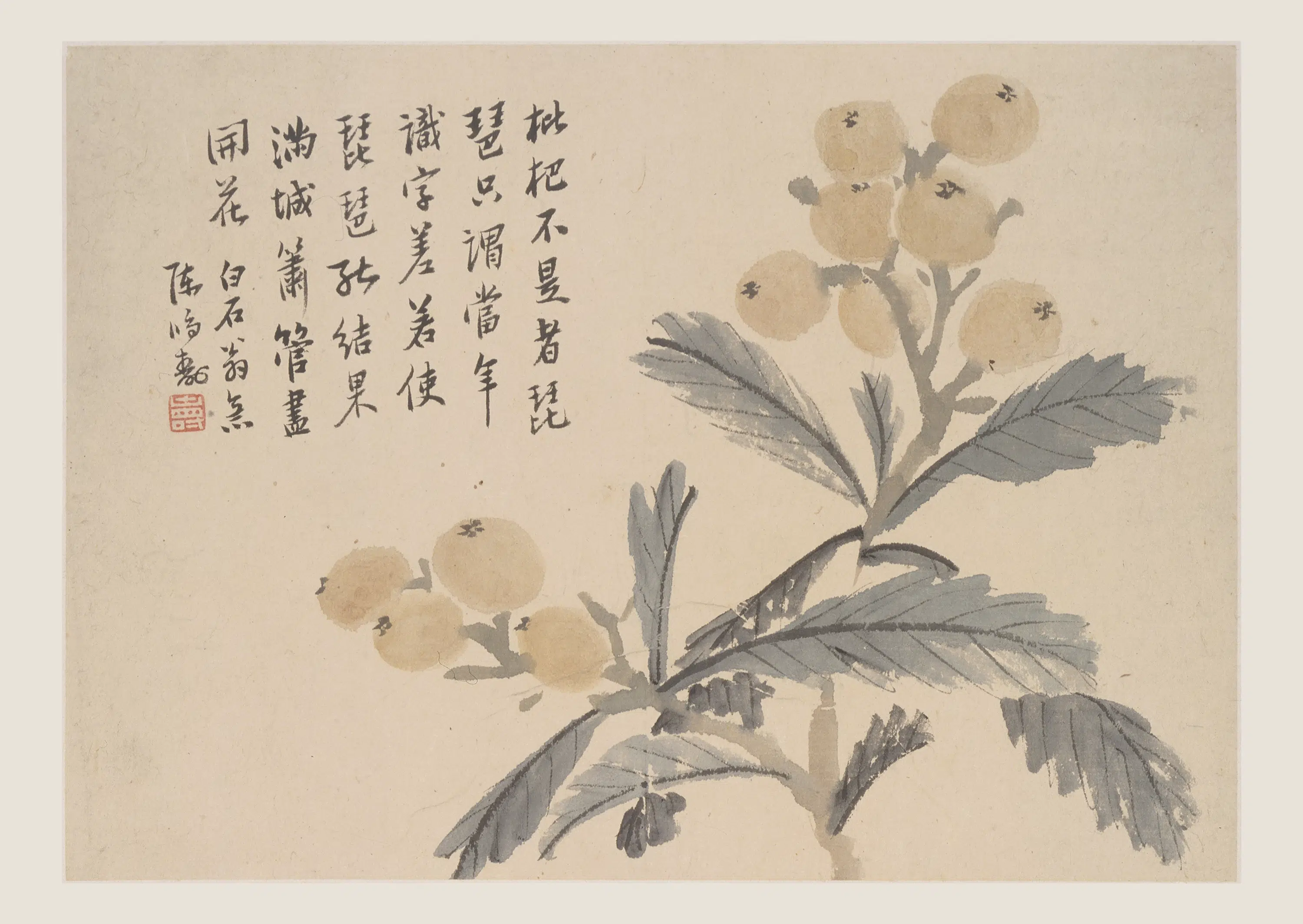 清代【陈鸿寿】《花果图册》