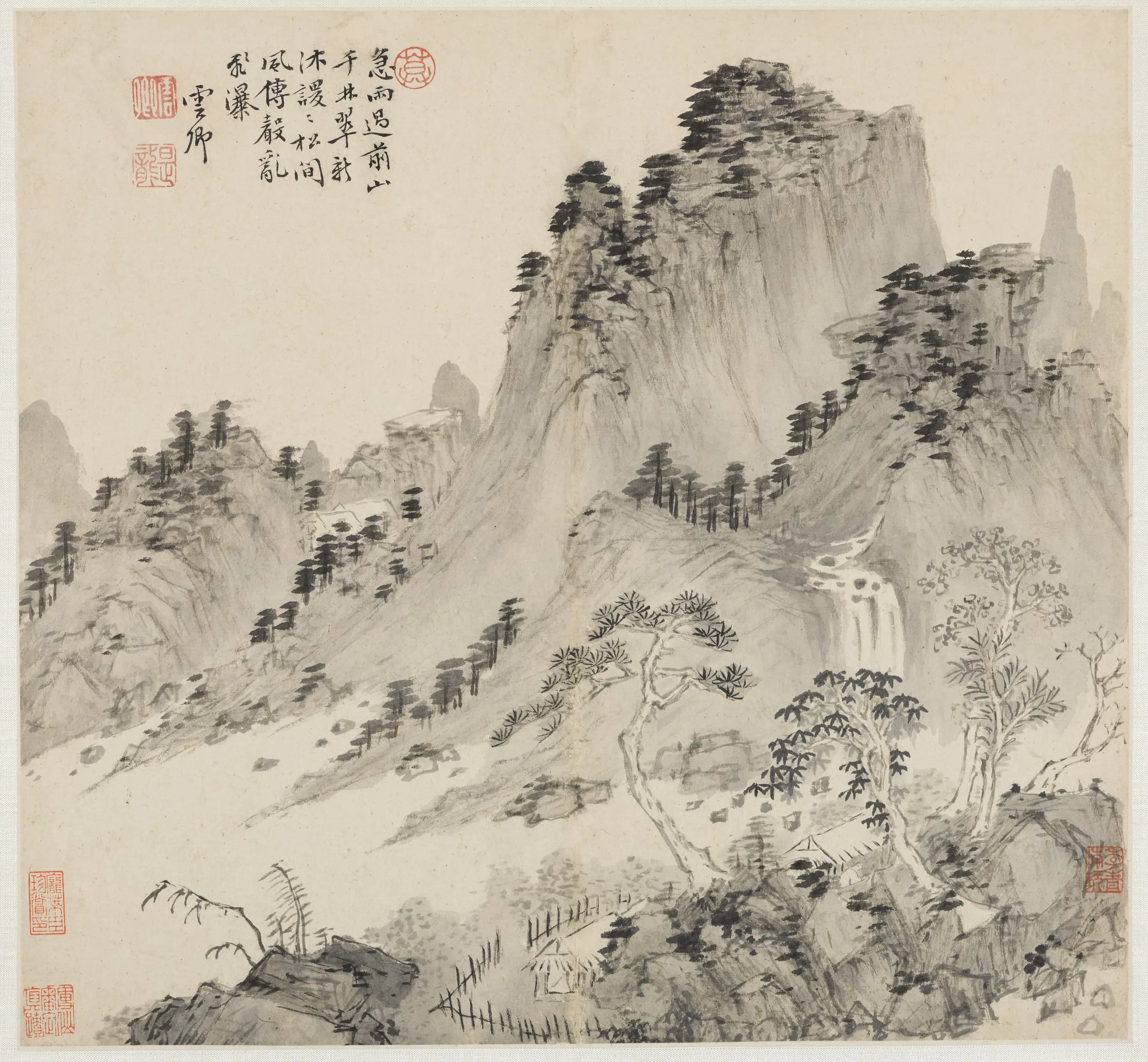 明朝【莫是龙（云卿）】《山水册》