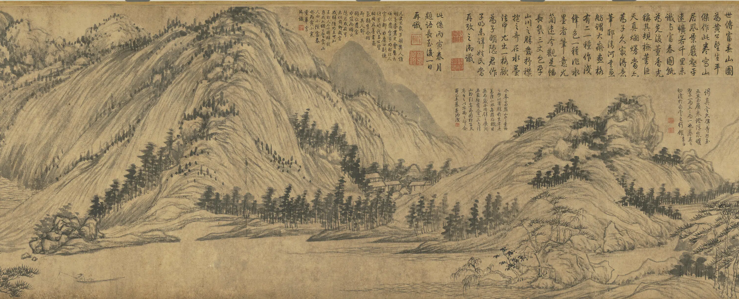 元代【黄公望】《富春山居图》 第7张