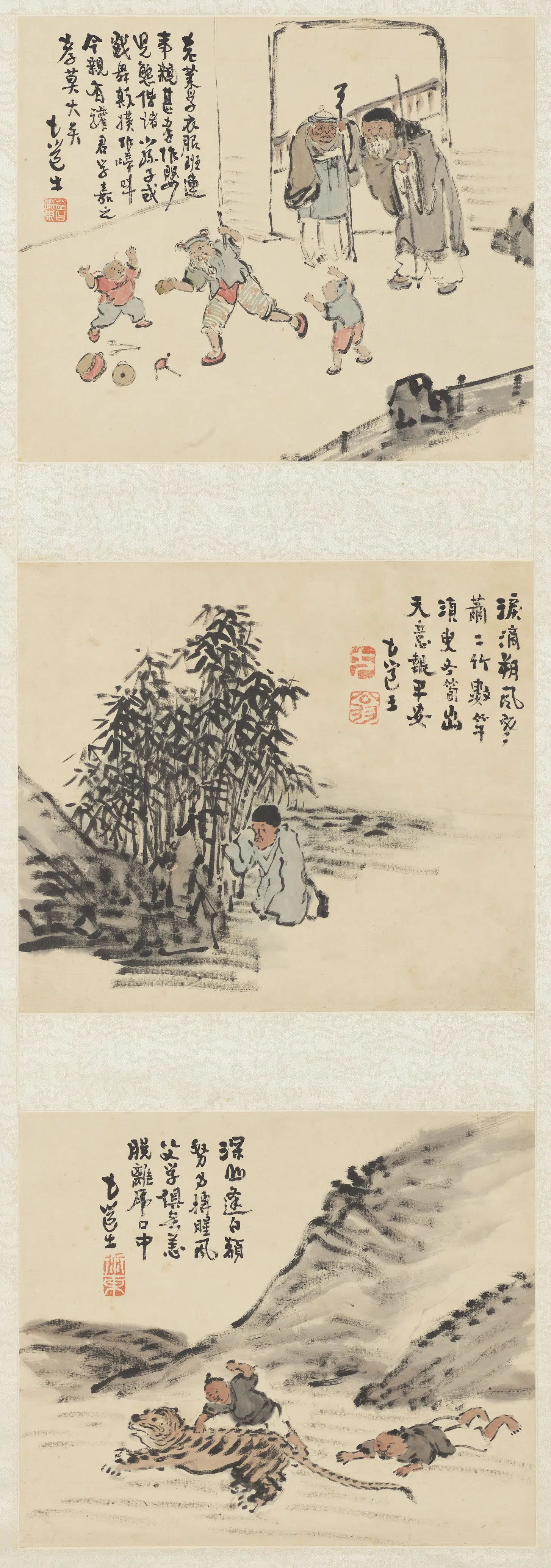 清代【曾衍东】《二十四孝八屏轴》 第5张