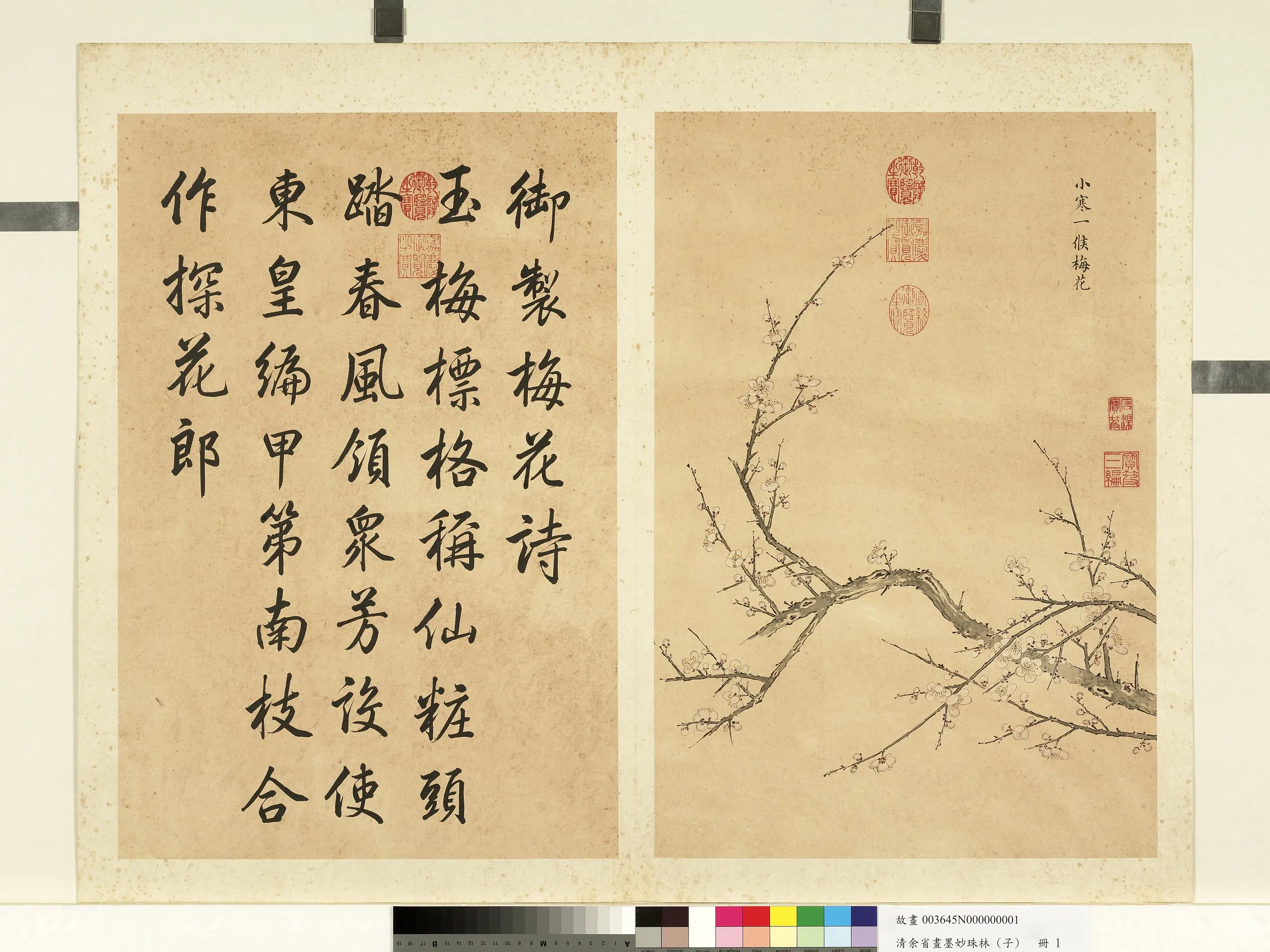 清代【余省】《画墨妙珠林（子）册》 第4张