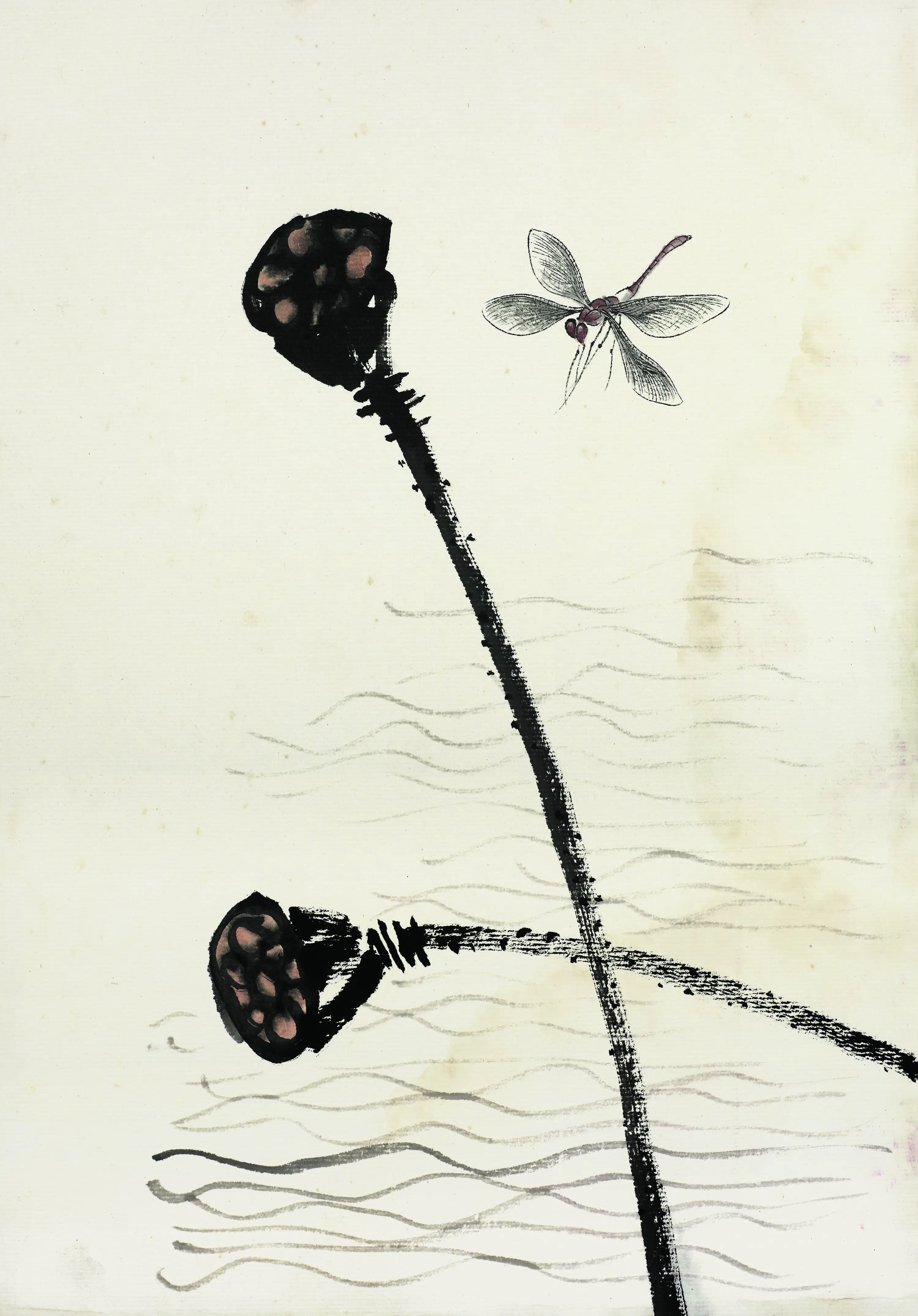 近现代【齐白石】《花卉虫草图册83开》 第11张 近现代【齐白石】《花卉虫草图册83开》 第11张