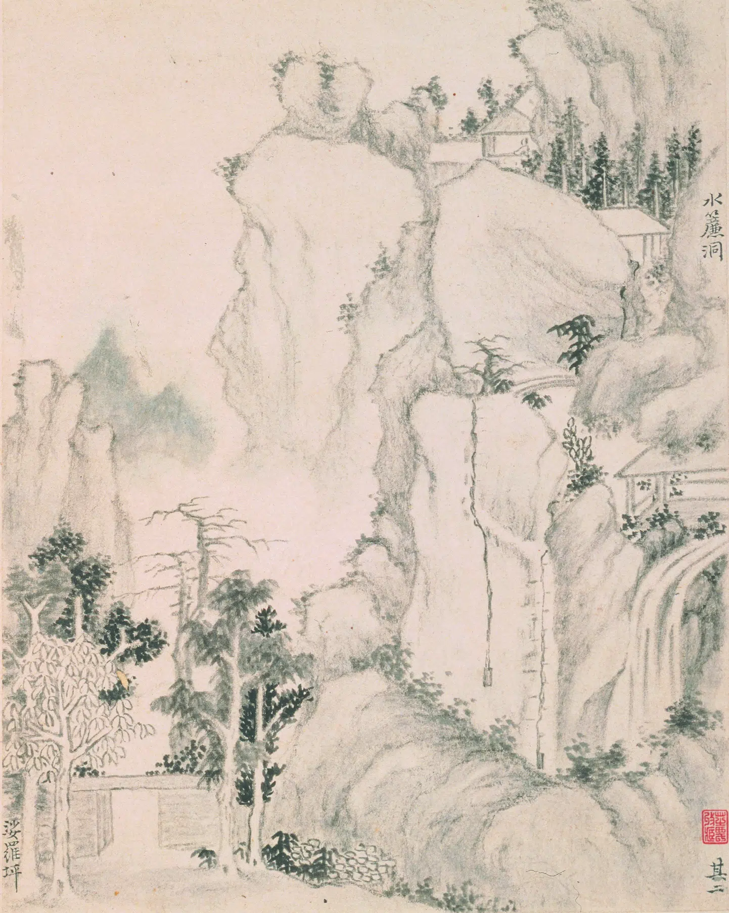 清代【戴本孝】《华嶽山十二景图册》 第12张 清代【戴本孝】《华嶽山十二景图册》 第12张