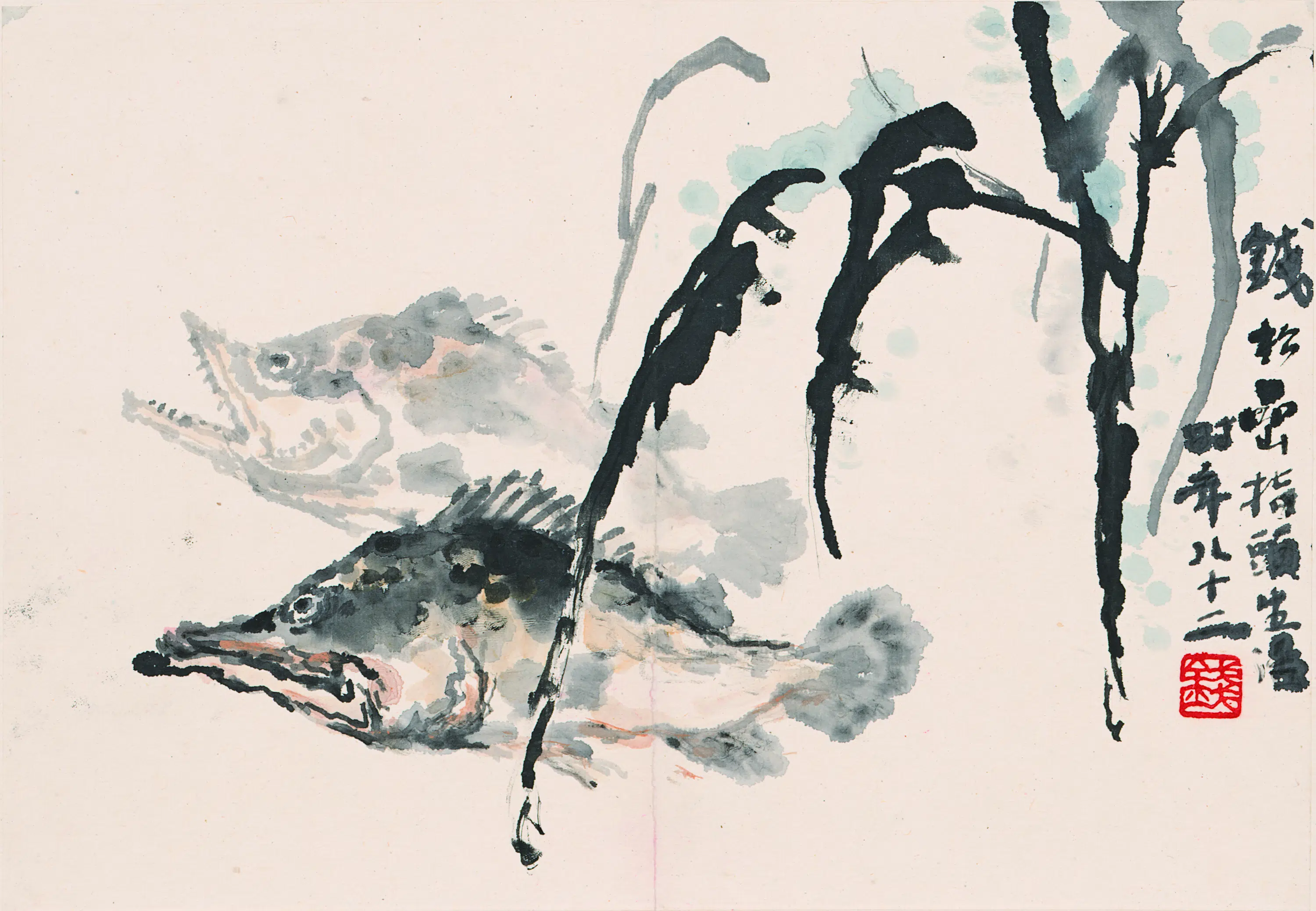 近现代【钱松嵒】《花鸟册页》