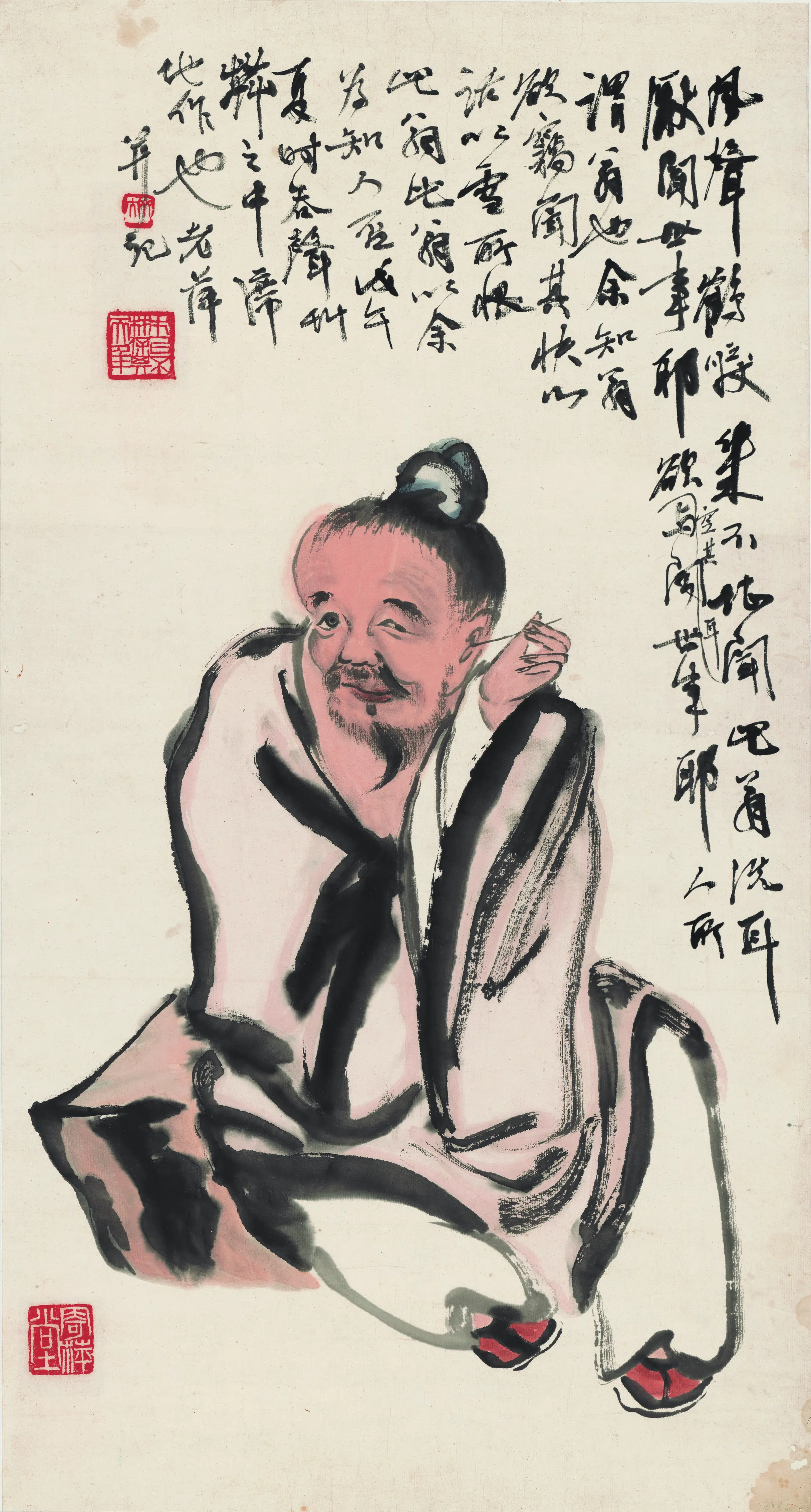 近现代【齐白石】《望福图2》