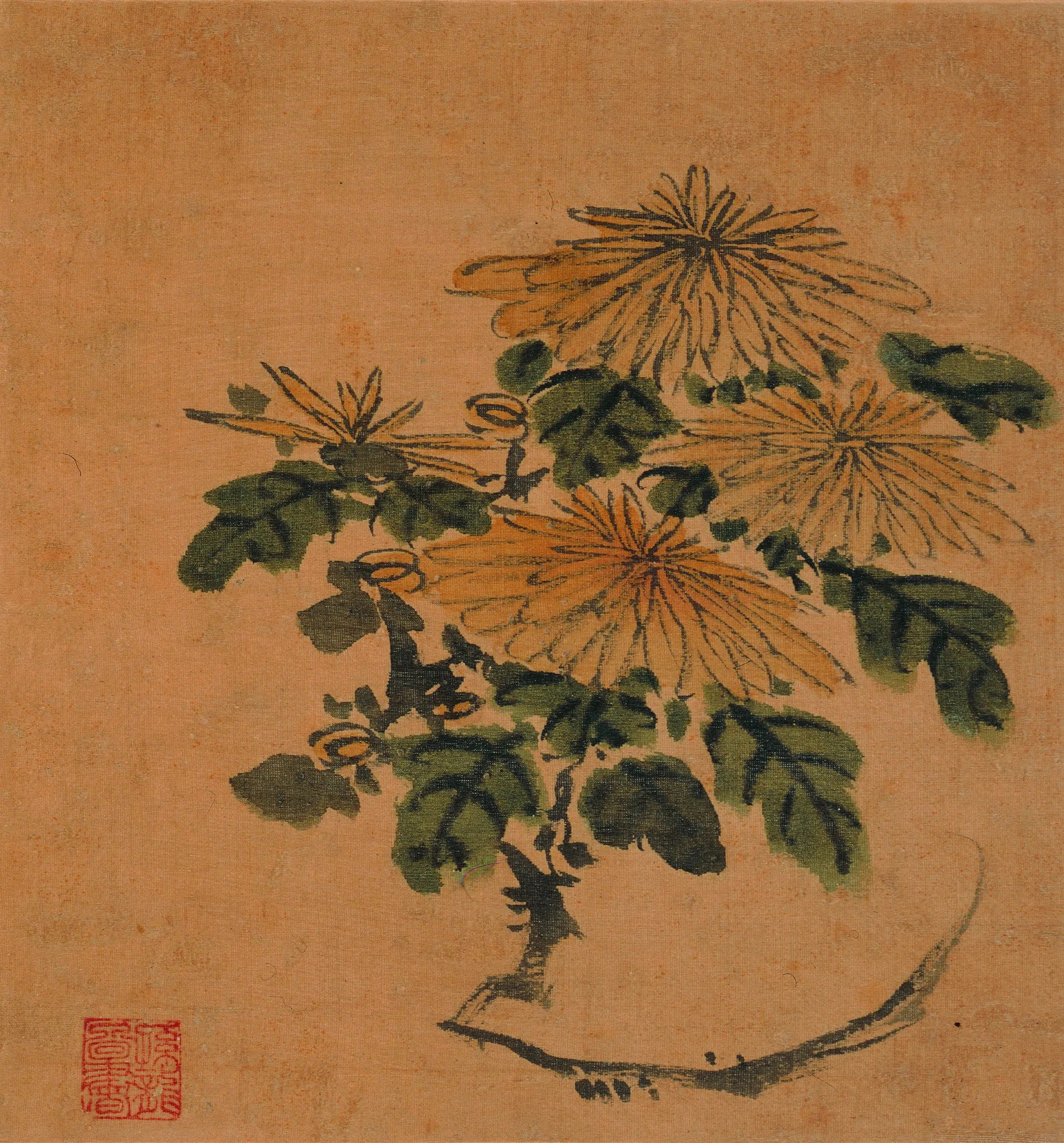 明朝【孙隆（孙龙）】《花鸟草虫册》 第4张