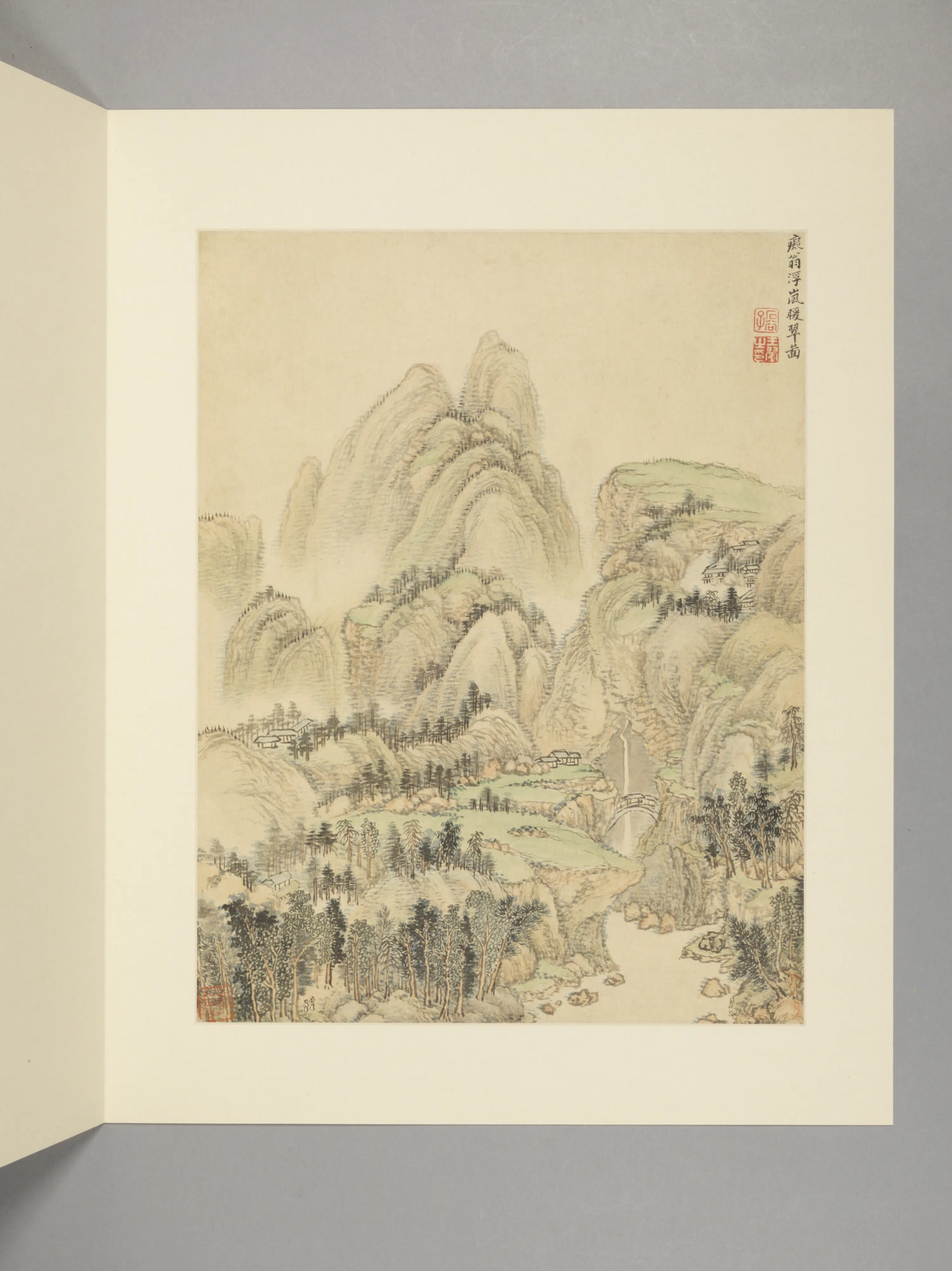 清代【王翚】《仿古山水册（16开）》