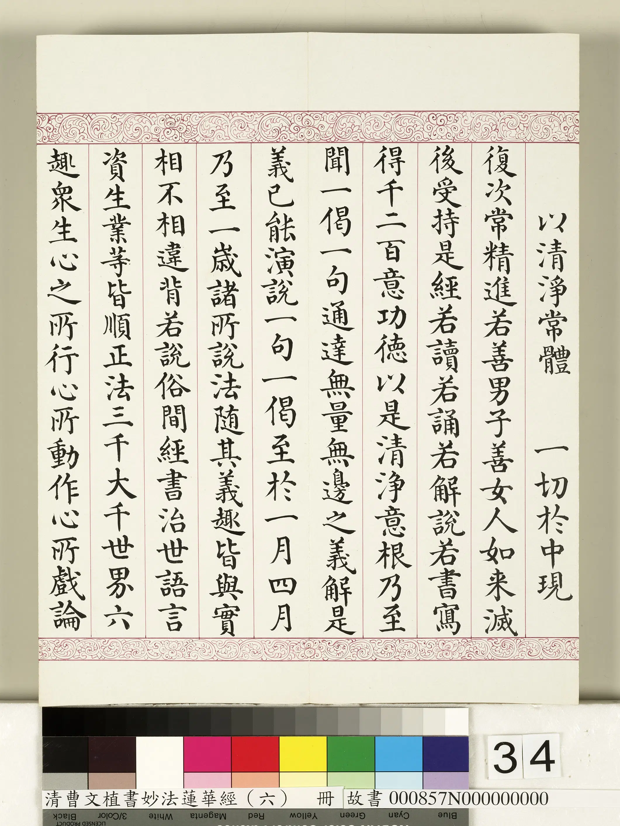 清代【曹文埴】《妙法莲华经（六）册》 第28张