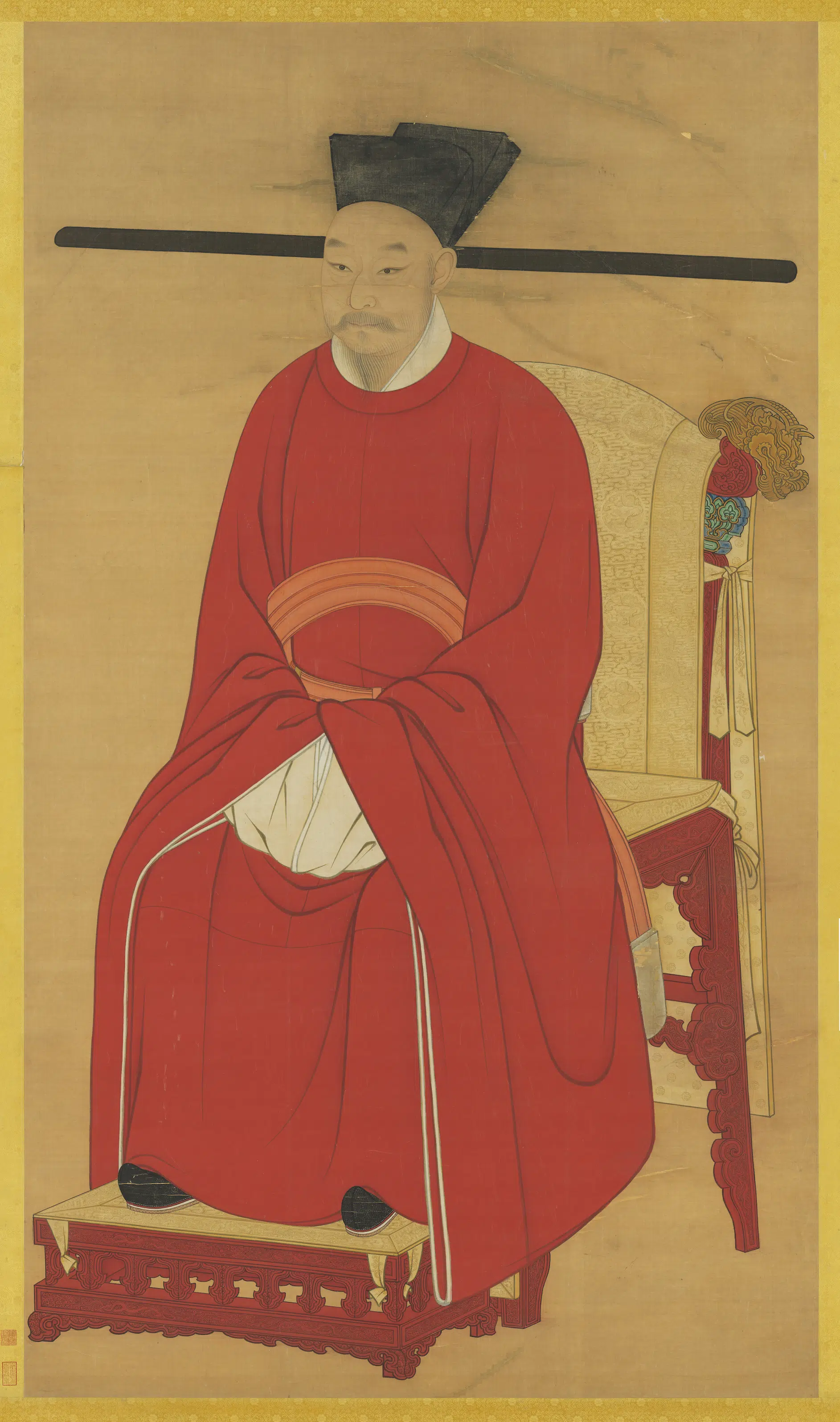 宋代《宋光宗坐像图轴》